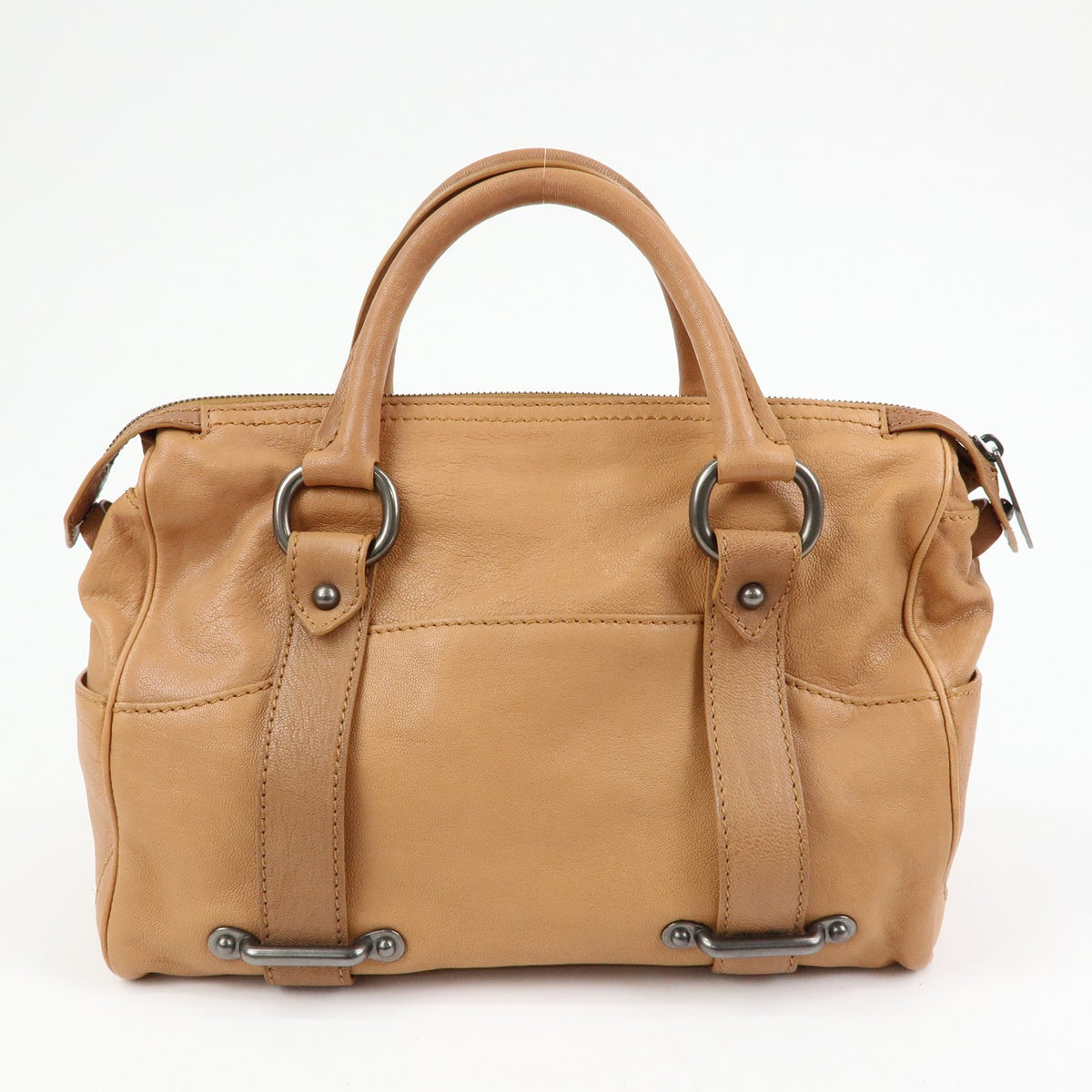 Celine Handbag Leather Brown Leather Handbag (Pre-Owned)