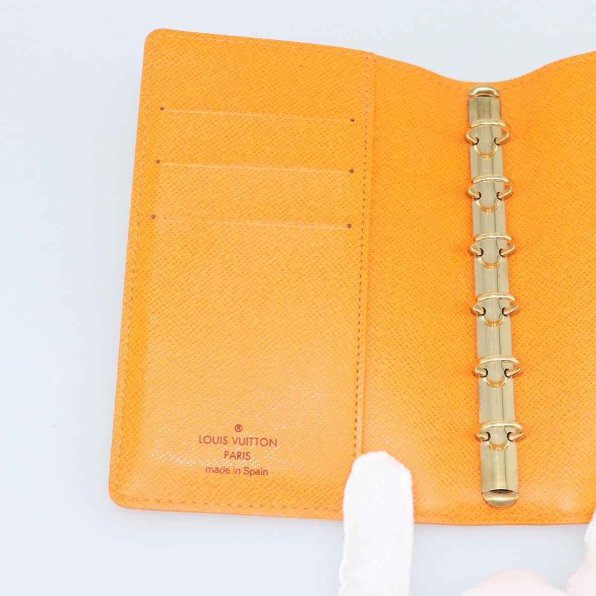 Louis Vuitton Agenda Cover Epi Leather Orange Leather Wallets Accessory (Pre-Owned)