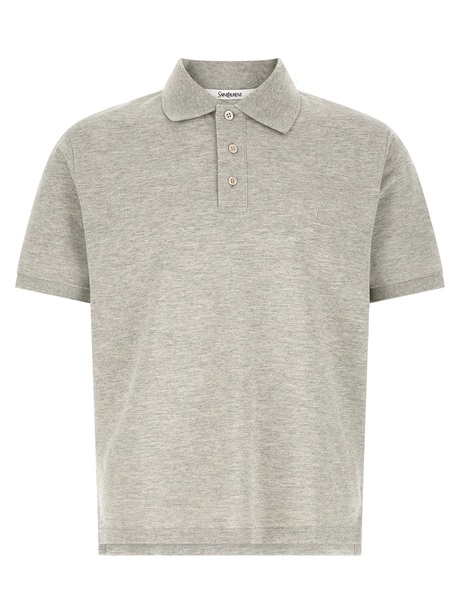 Saint Laurent Men's Cassandre Polo Shirt