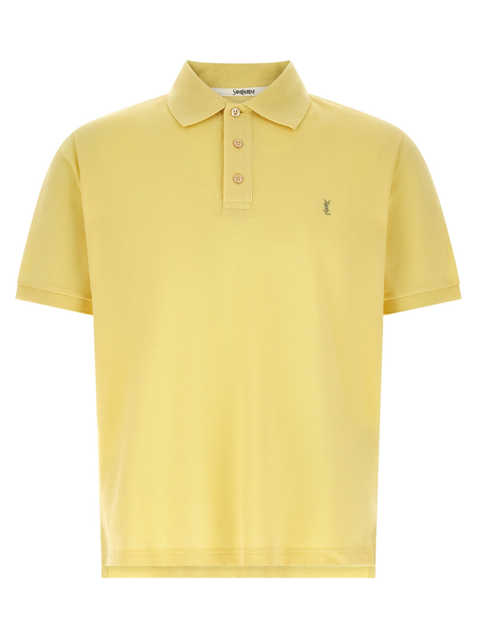 Saint Laurent Men's Cassandre Polo Shirt