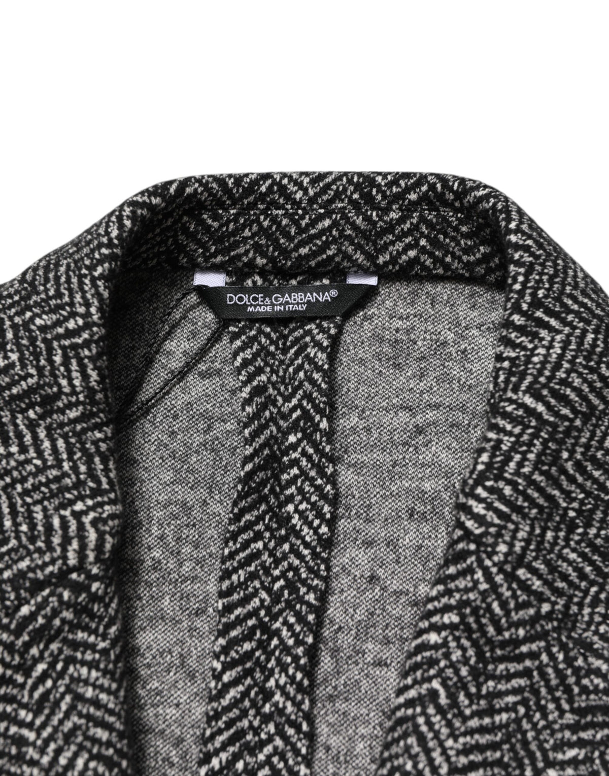 Dolce & Gabbana Dark Gray White Double Breasted Men Suit Men's Blazer