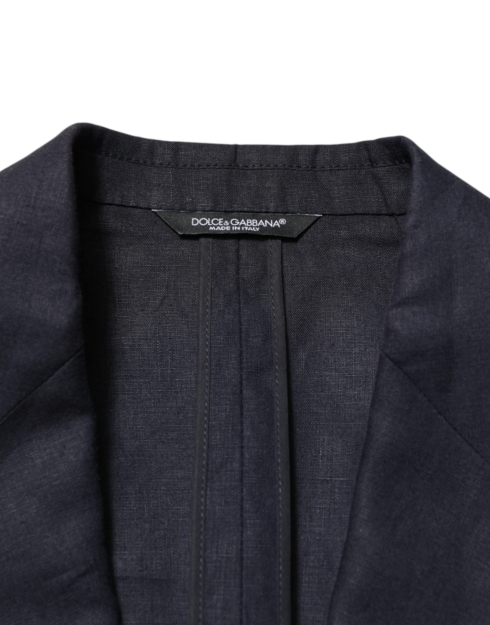 Dolce & Gabbana Dark Blue Single Breasted Men Suit Men's Blazer (Pre-Owned)