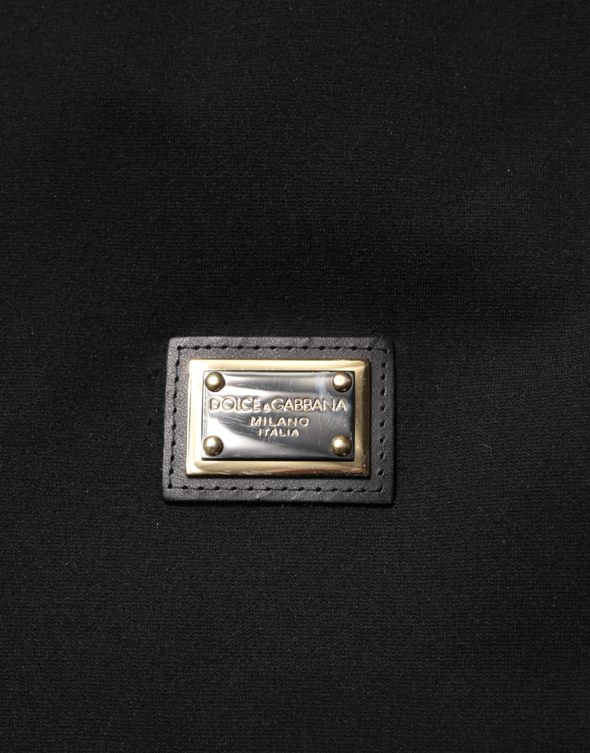 Dolce & Gabbana Black Sleeveless Hooded Logo Plaque Men's Jacket (Pre-Owned)