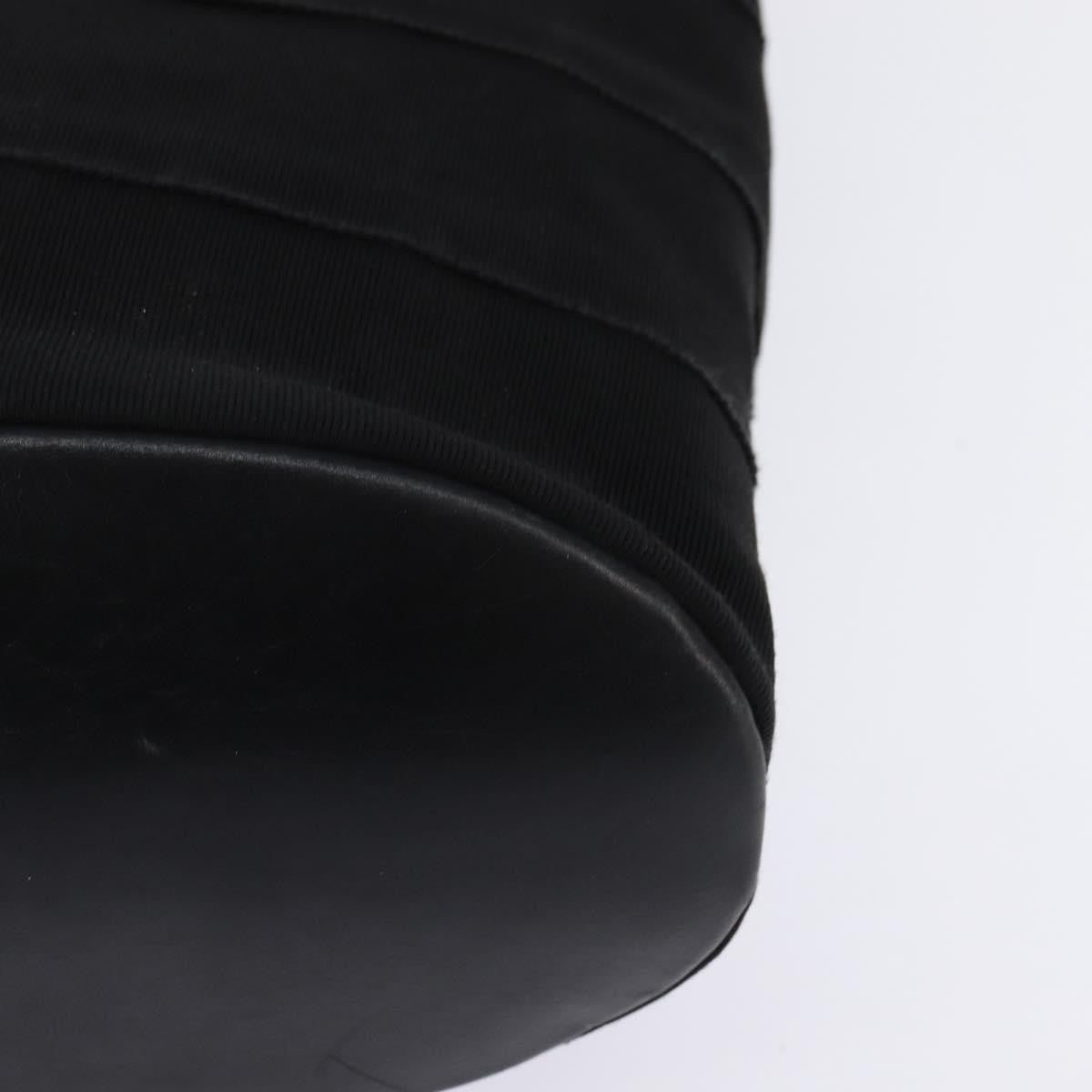 Salvatore Ferragamo Vala Canvas Black Canvas Shoulder Bag Bag (Pre-Owned)