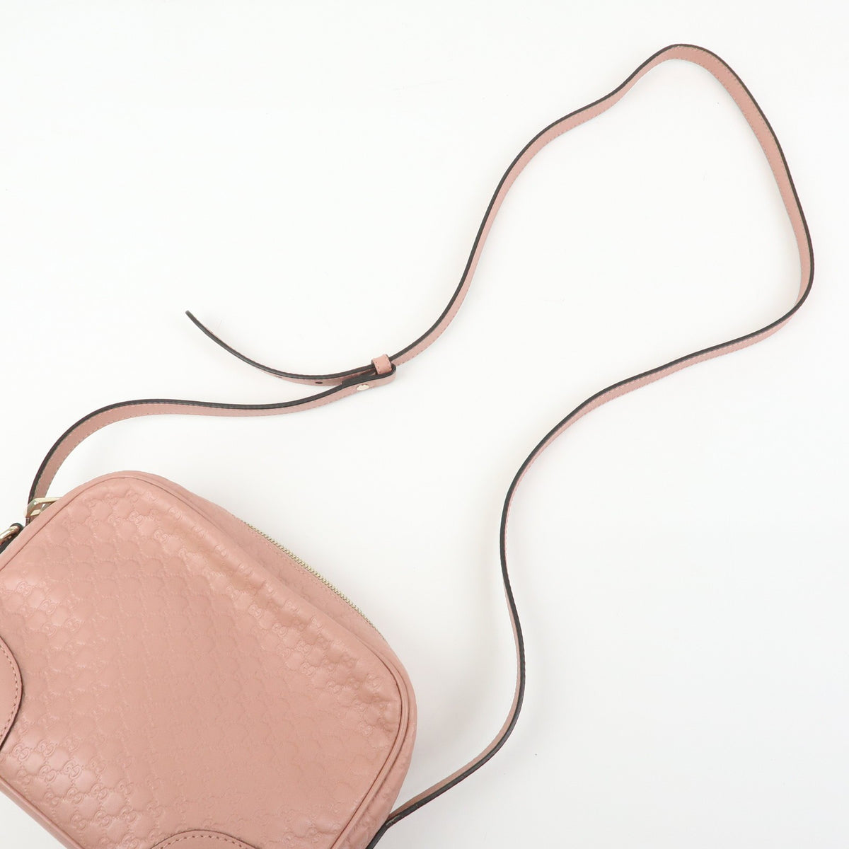 Gucci Bree Disco Microguccissima Leather Pink Leather Crossbody Bag Bag (Pre-Owned)