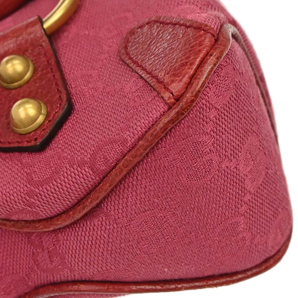 Gucci Horsebit Web Flap Gg Canvas And Leather Pink Canvas Shoulder Bag Bag (Pre-Owned)