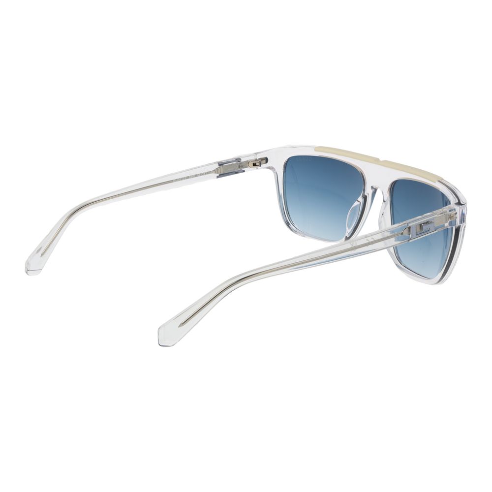 Guess Transparent Stainless Steel Men's Sunglasses