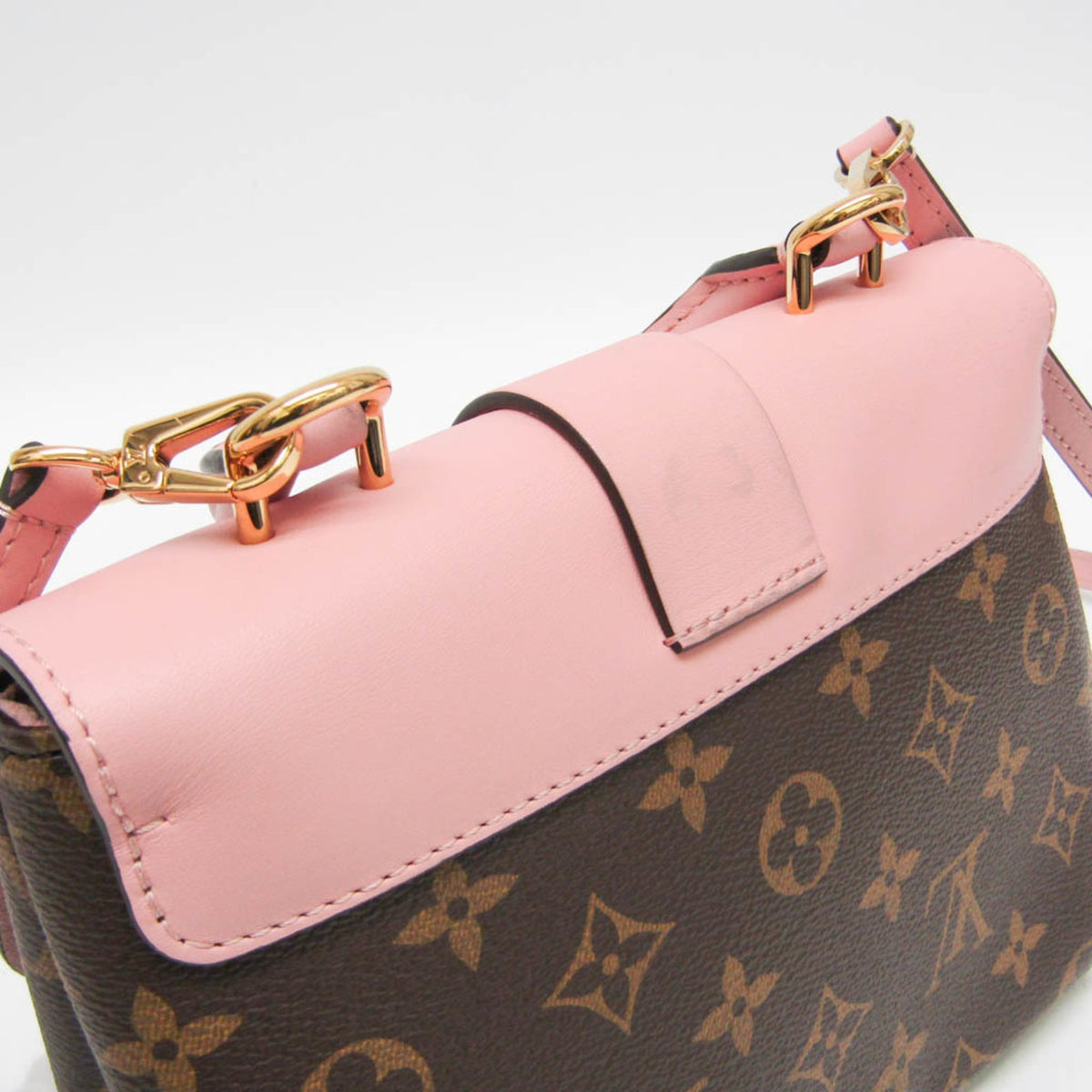 Louis Vuitton Locky Monogram Canvas With Leather Brown Canvas Handbag (Pre-Owned)