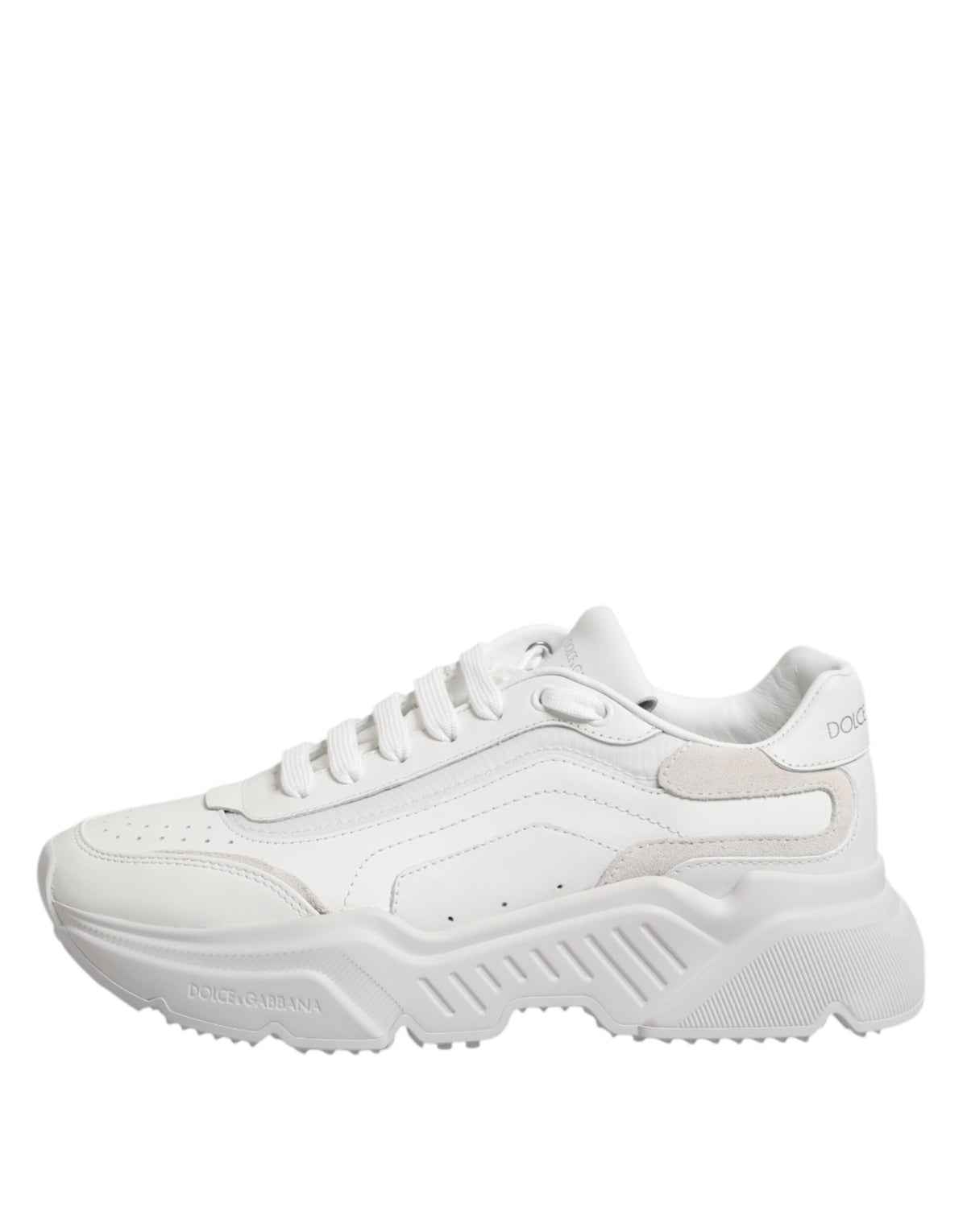Dolce & Gabbana White Leather Daymaster Low Top Sneakers Men's Shoes (Pre-Owned)