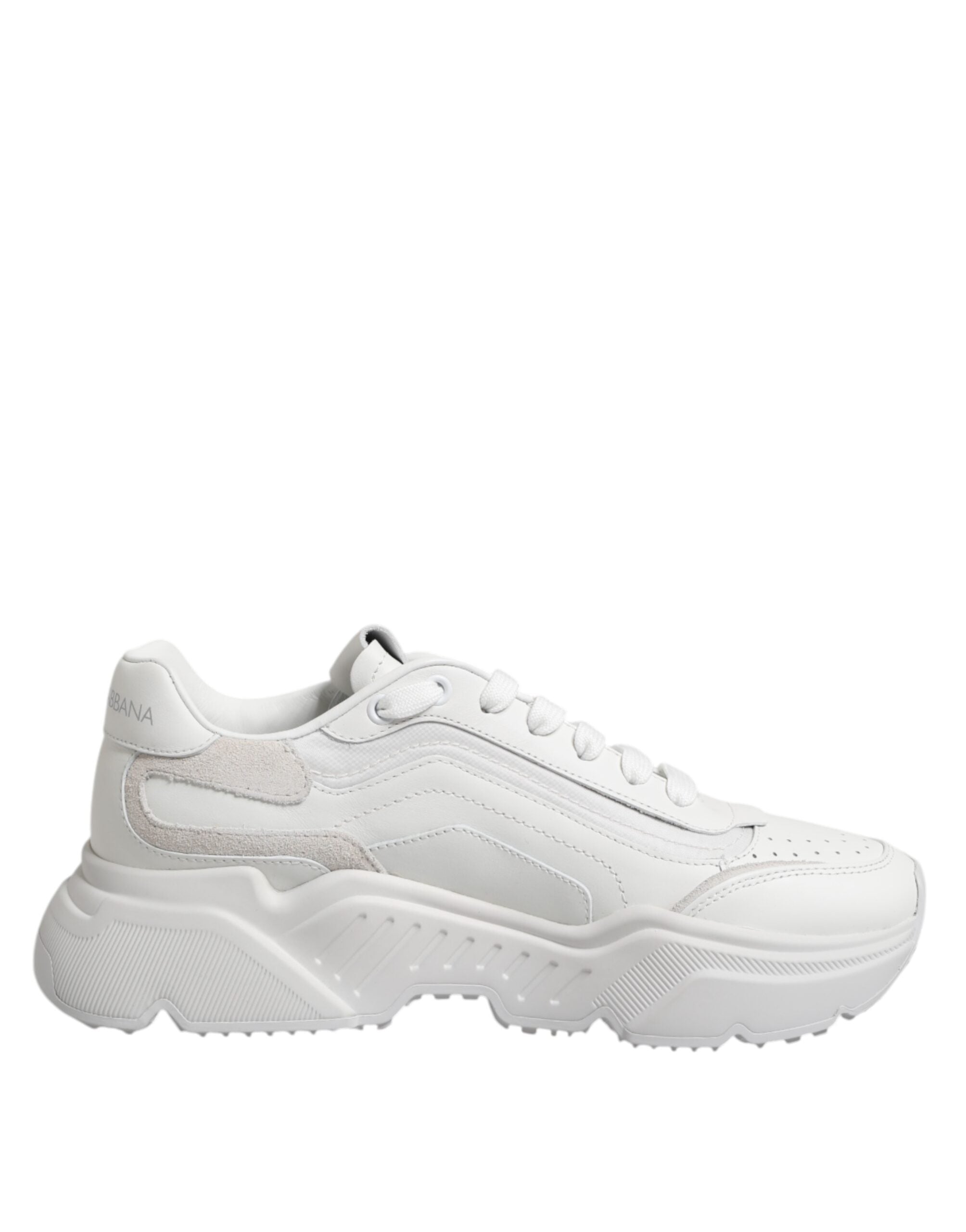 Dolce & Gabbana White Leather Daymaster Low Top Sneakers Men's Shoes (Pre-Owned)