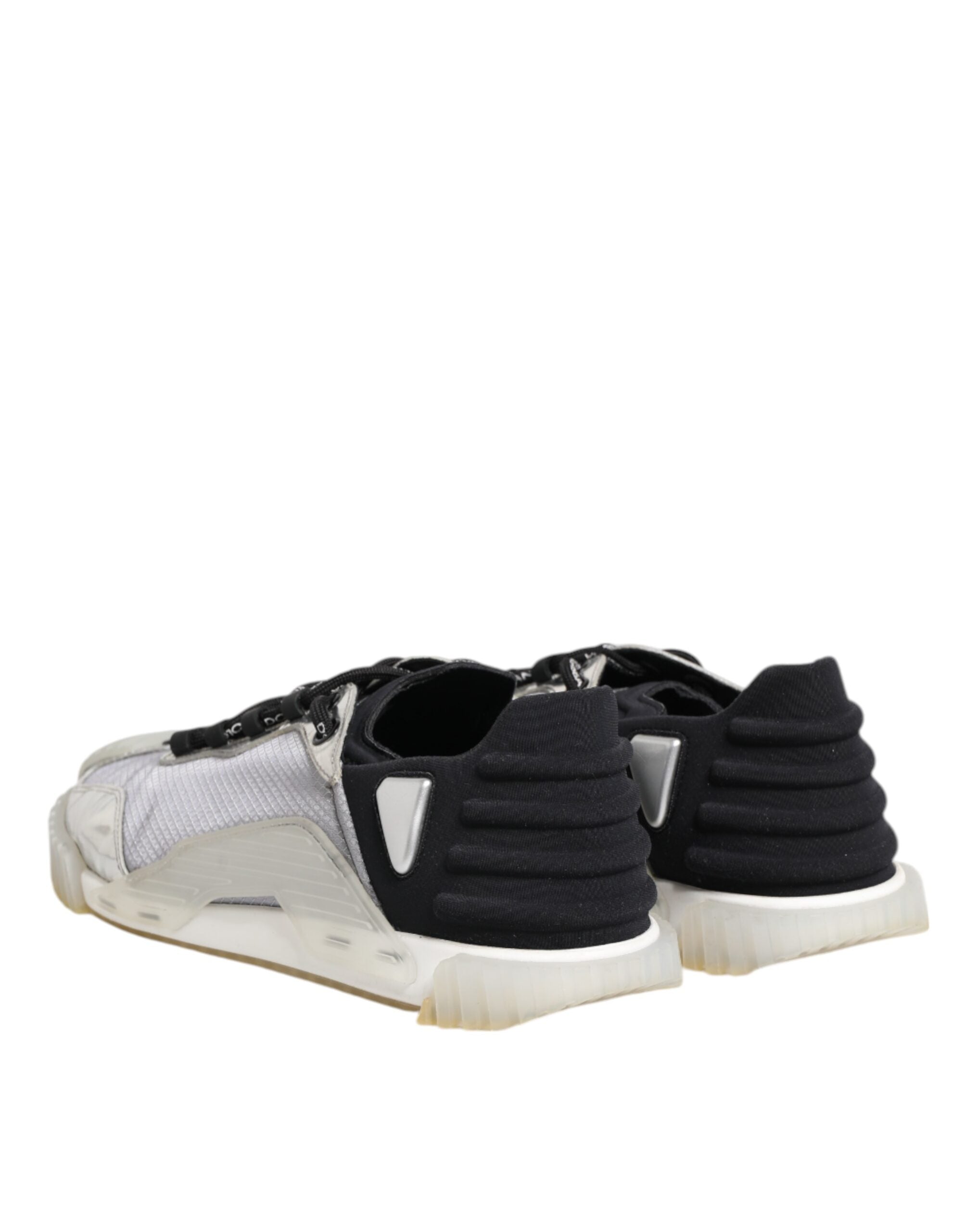 Dolce & Gabbana Black Silver NS1 Men Low Top Sneakers Men's Shoes (Pre-Owned)