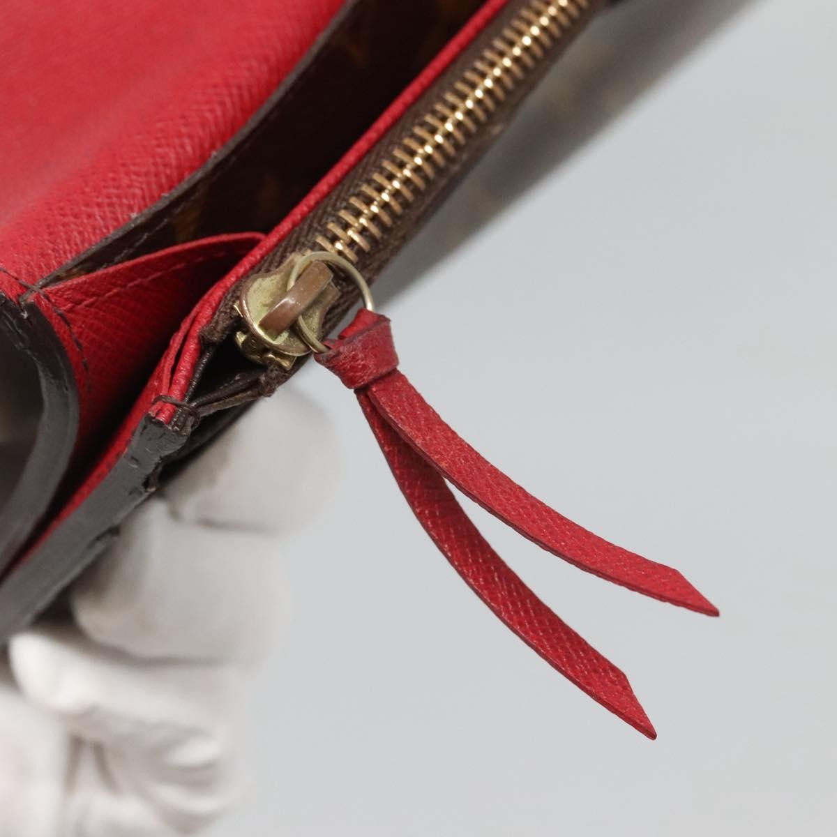 Louis Vuitton Emilie Monogram Canvas Red Canvas Wallets Accessory (Pre-Owned)