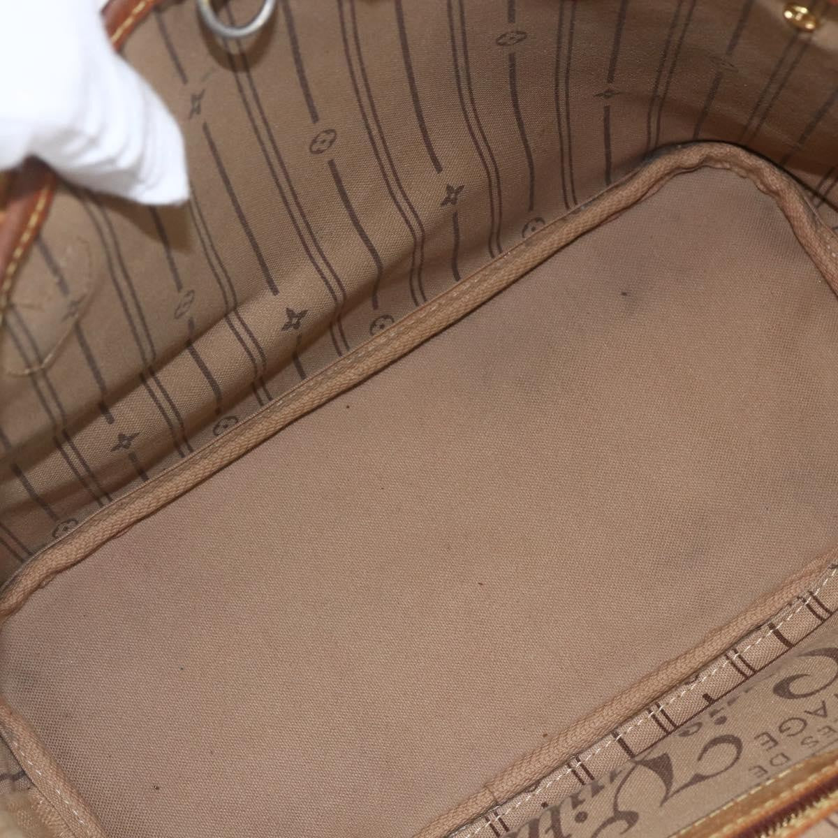 Louis Vuitton Neverfull Monogram Canvas Brown Canvas Tote Bag Bag (Pre-Owned)