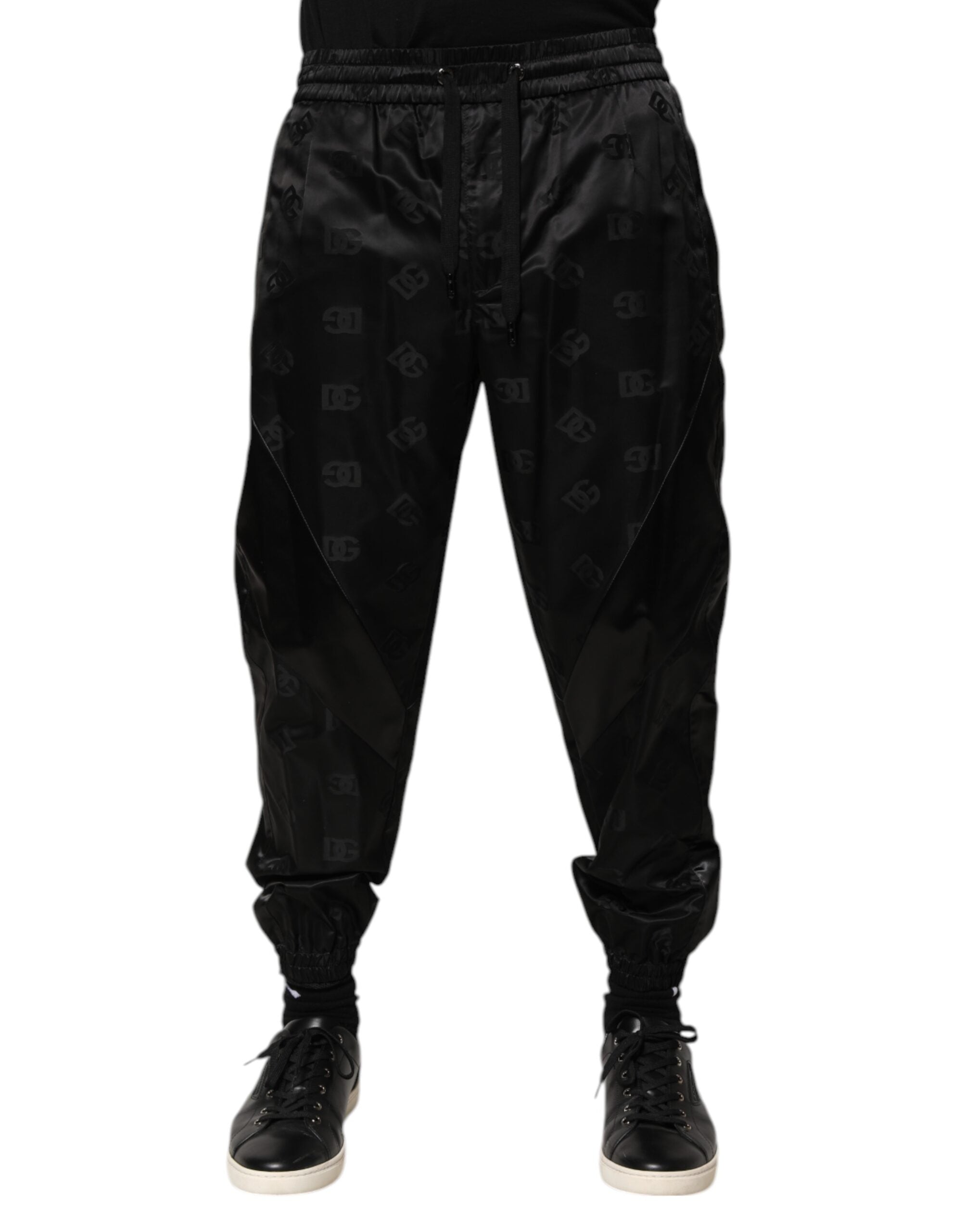 Dolce & Gabbana Black Logo DG Print Men Jogger SweatMen's Men's Pants