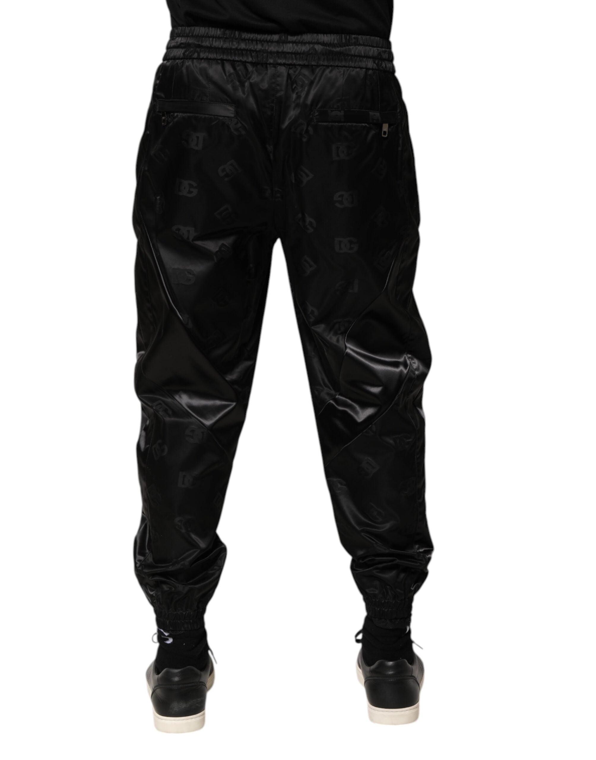 Dolce & Gabbana Black Logo DG Print Men Jogger SweatMen's Men's Pants