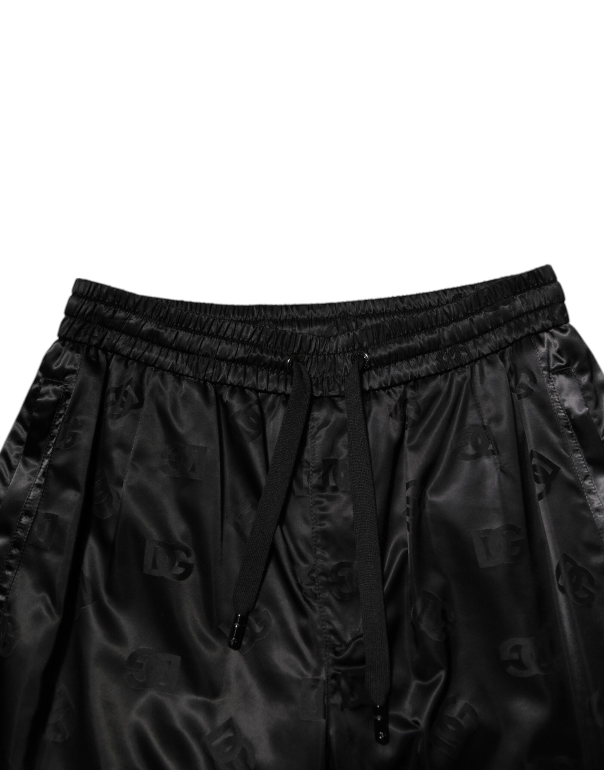 Dolce & Gabbana Black Logo DG Print Men Jogger SweatMen's Men's Pants