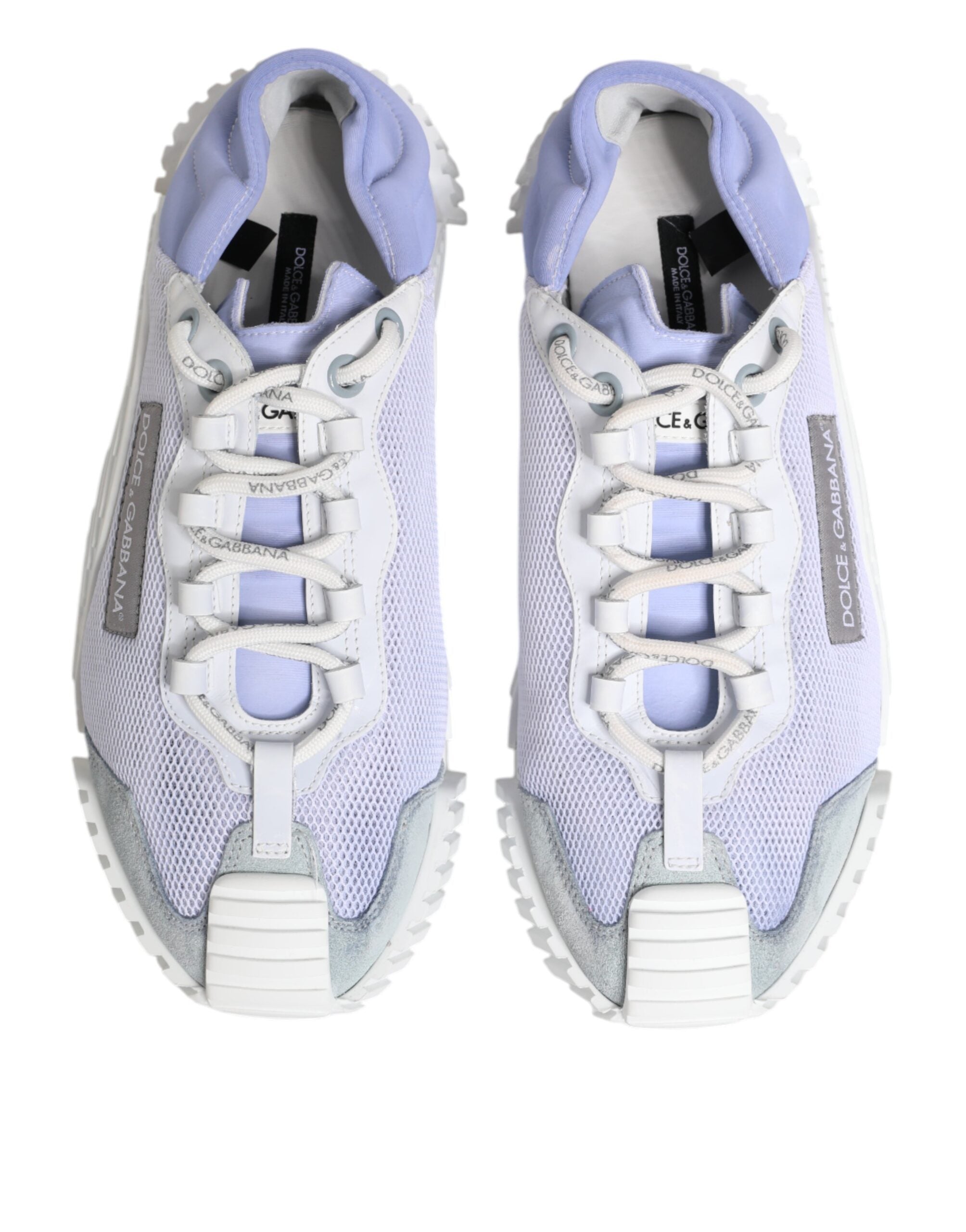 Dolce & Gabbana Purple White NS1 Lace Up Low Top Sneakers Men's Shoes (Pre-Owned)