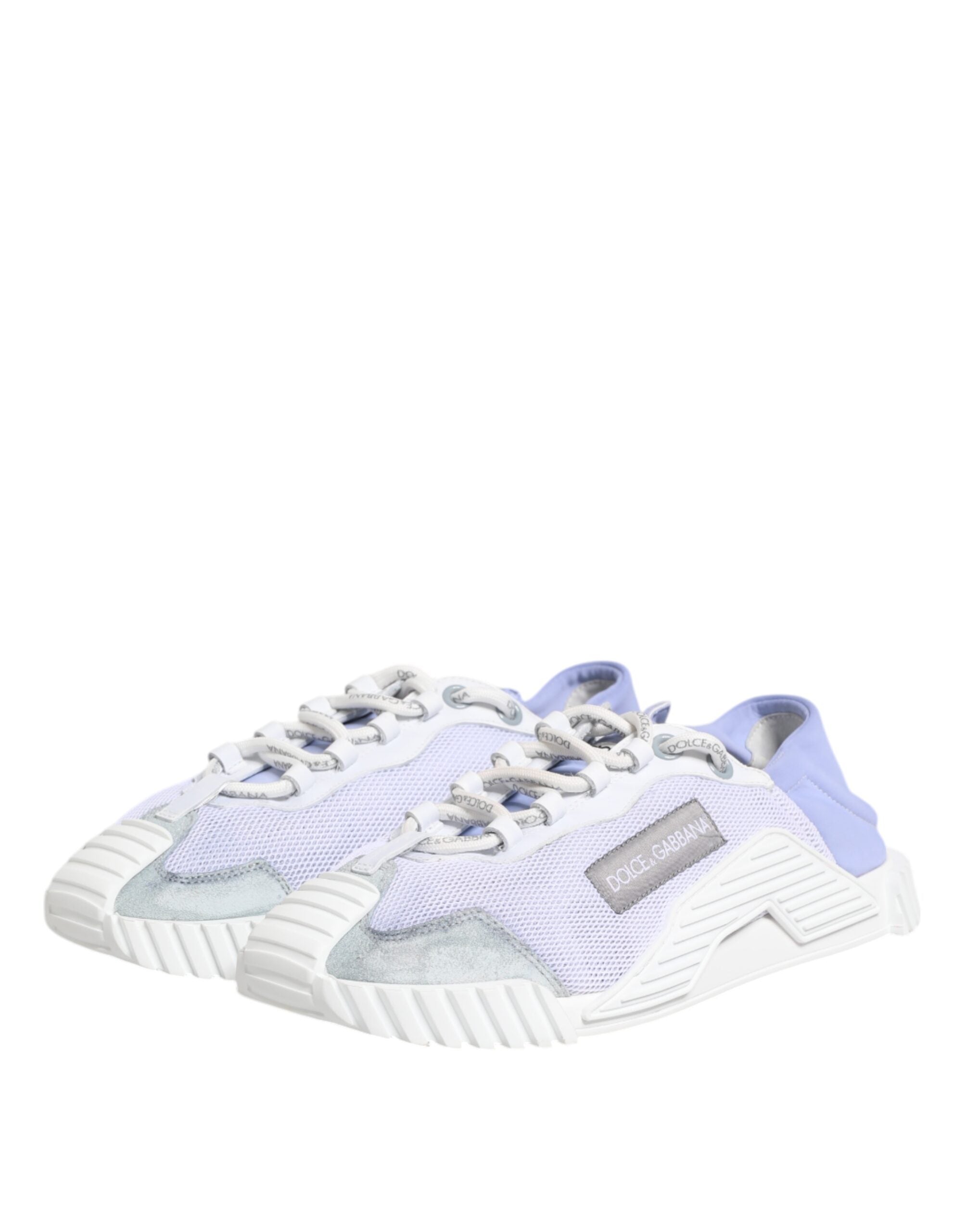 Dolce & Gabbana Purple White NS1 Lace Up Low Top Sneakers Men's Shoes (Pre-Owned)
