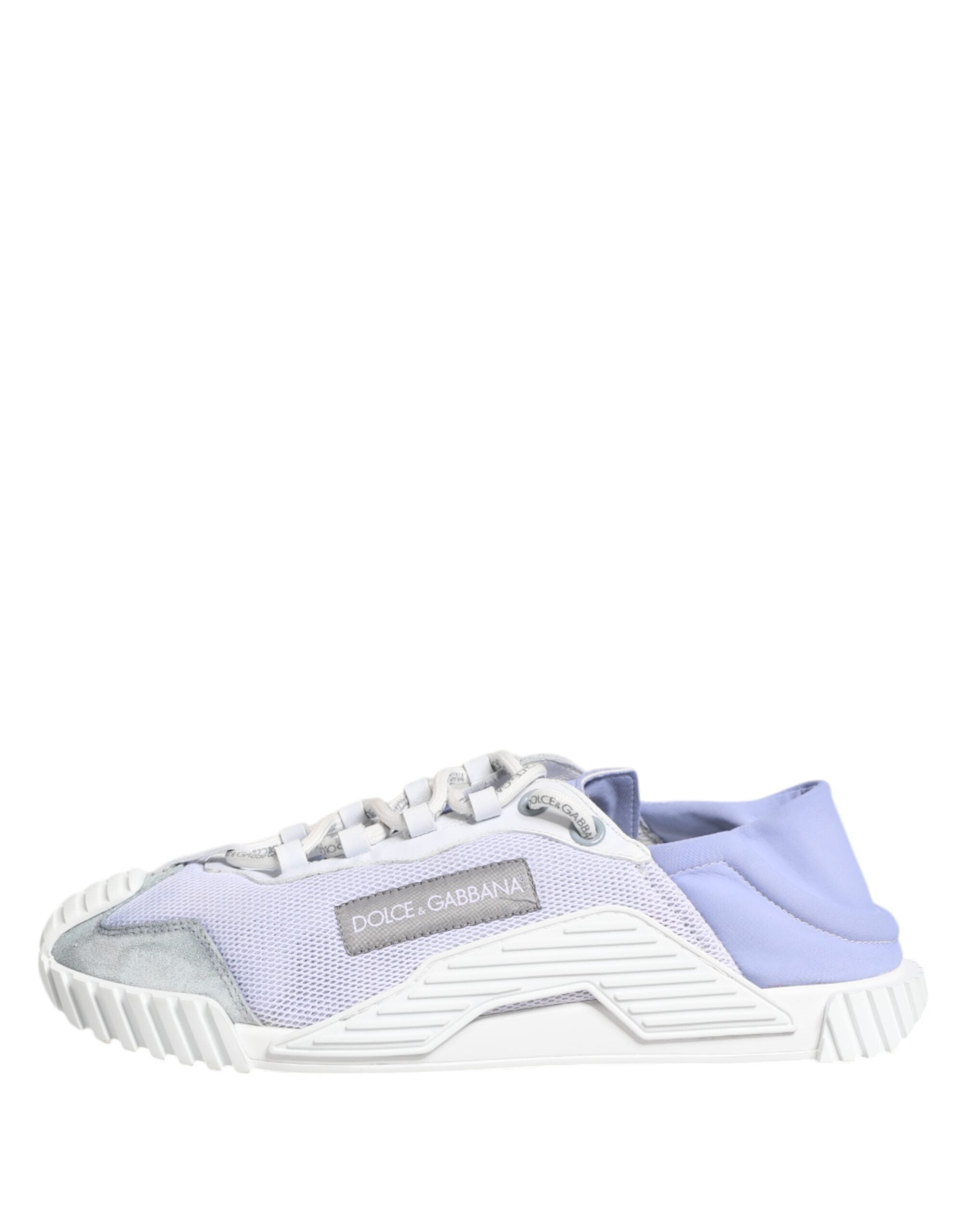 Dolce & Gabbana Purple White NS1 Lace Up Low Top Sneakers Men's Shoes (Pre-Owned)