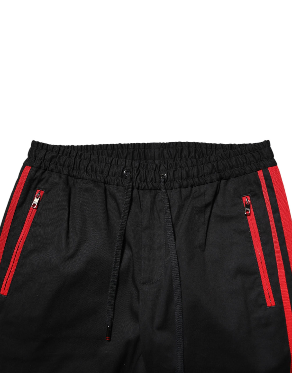 Dolce & Gabbana Red Stripe Cotton Logo Jogger SweatMen's Men's Pants