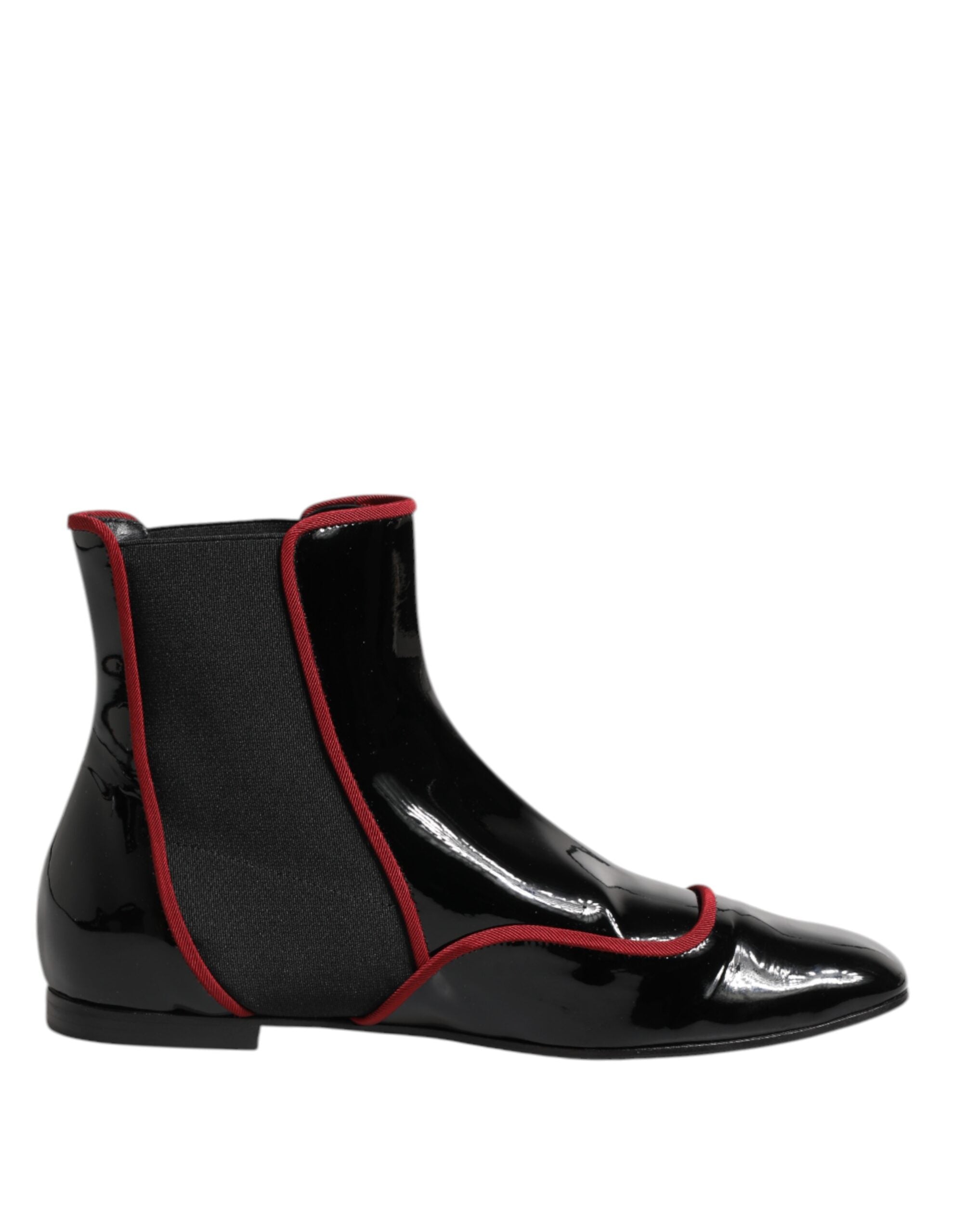Dolce & Gabbana Black Jackie Buttoned Chelsea Boots Women's Shoes