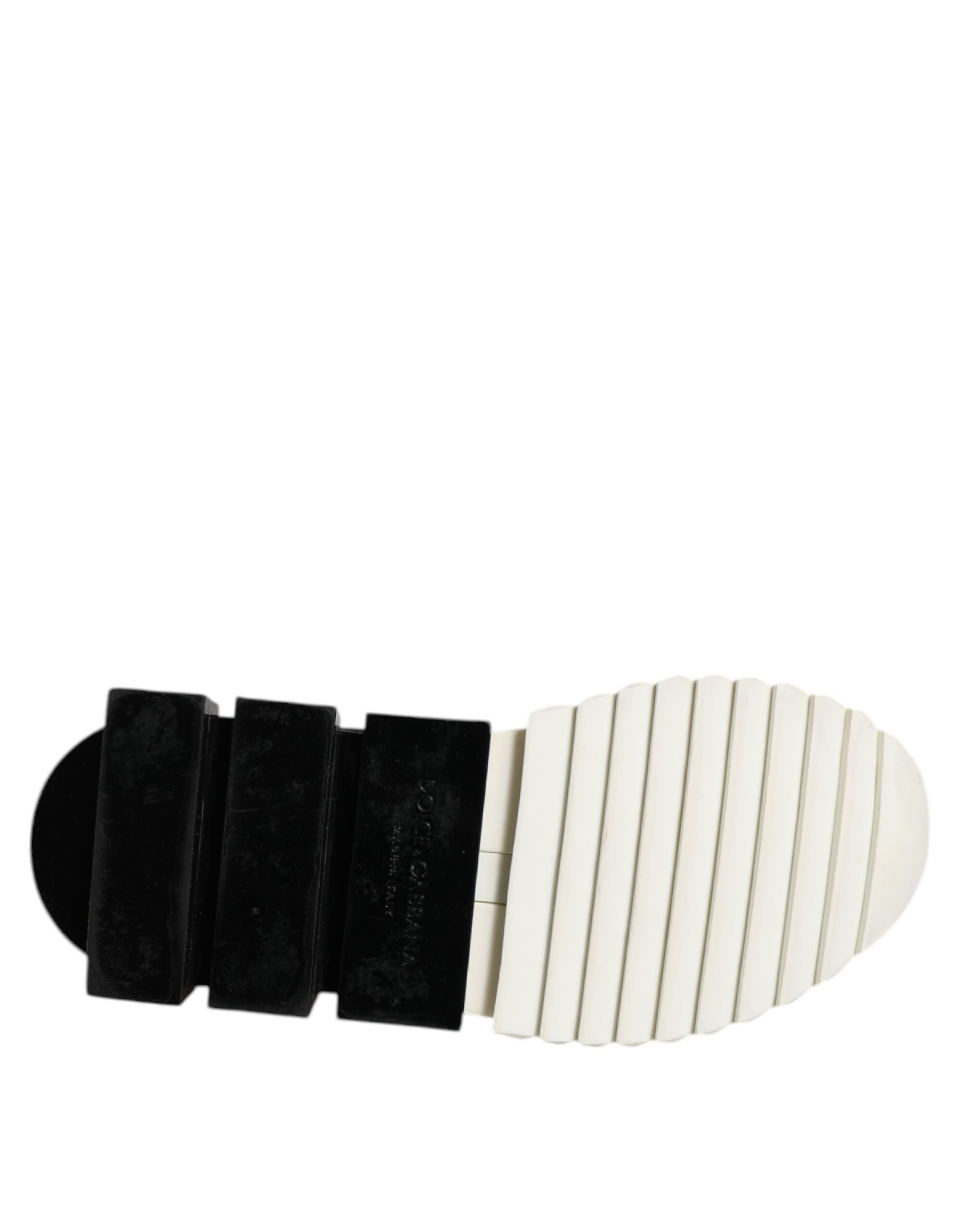 Dolce & Gabbana White Black Low Top Sorrento Sneakers Women's Shoes (Pre-Owned)