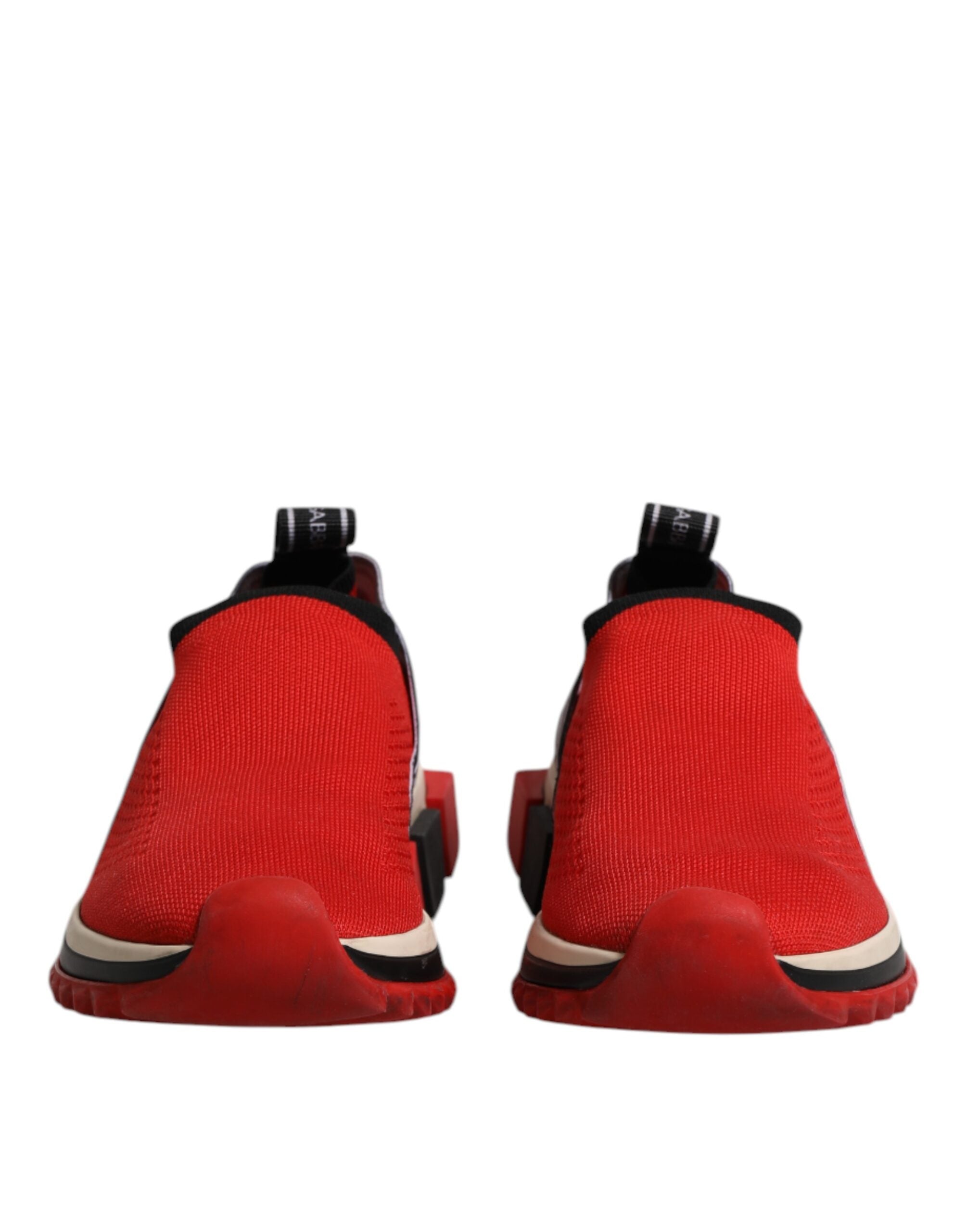 Dolce & Gabbana Red Sorrento Slip On Low Top Sneakers Women's Shoes (Pre-Owned)