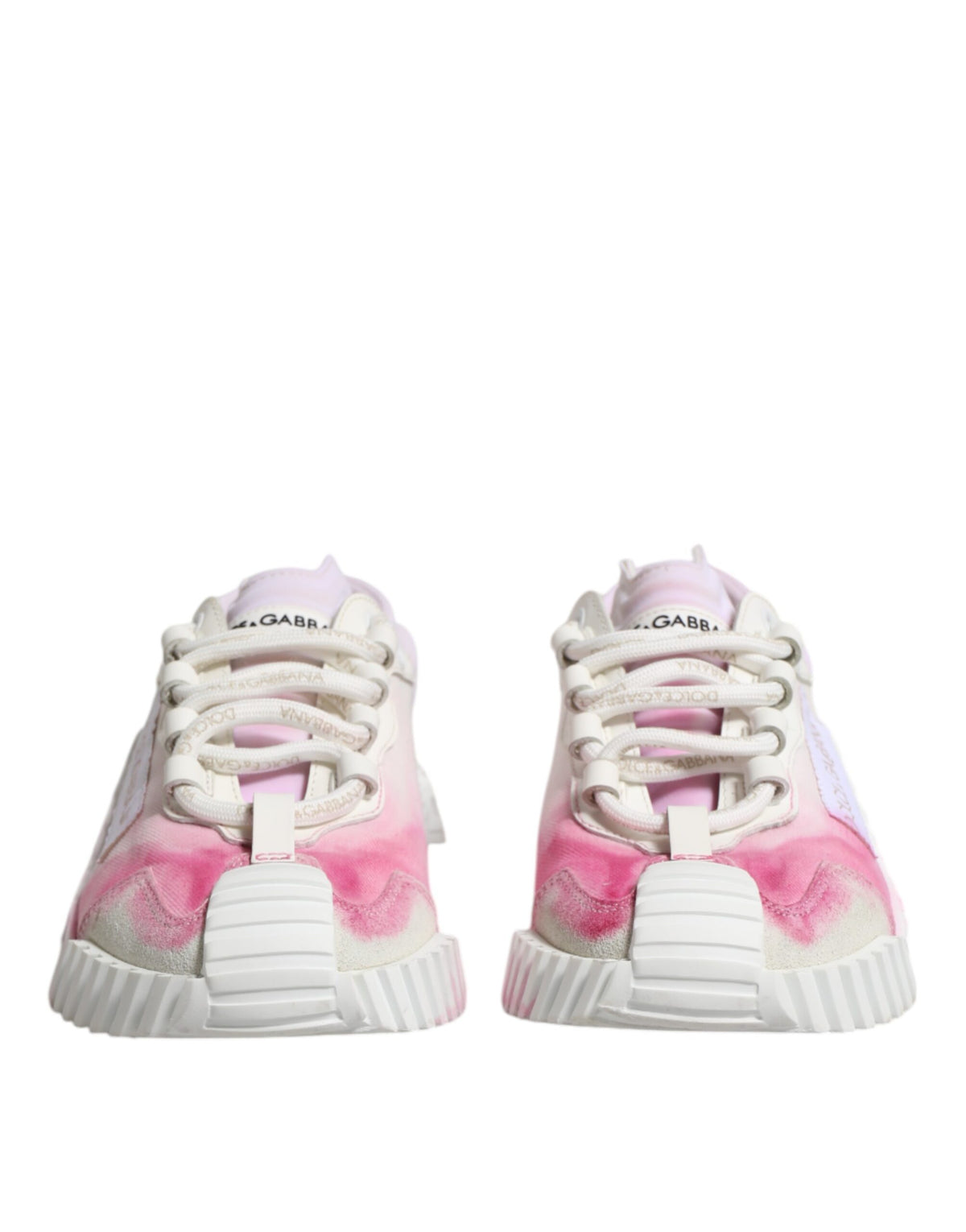 Dolce & Gabbana White NS1 Lace Up Low Top Sneakers Women's Shoes (Pre-Owned)