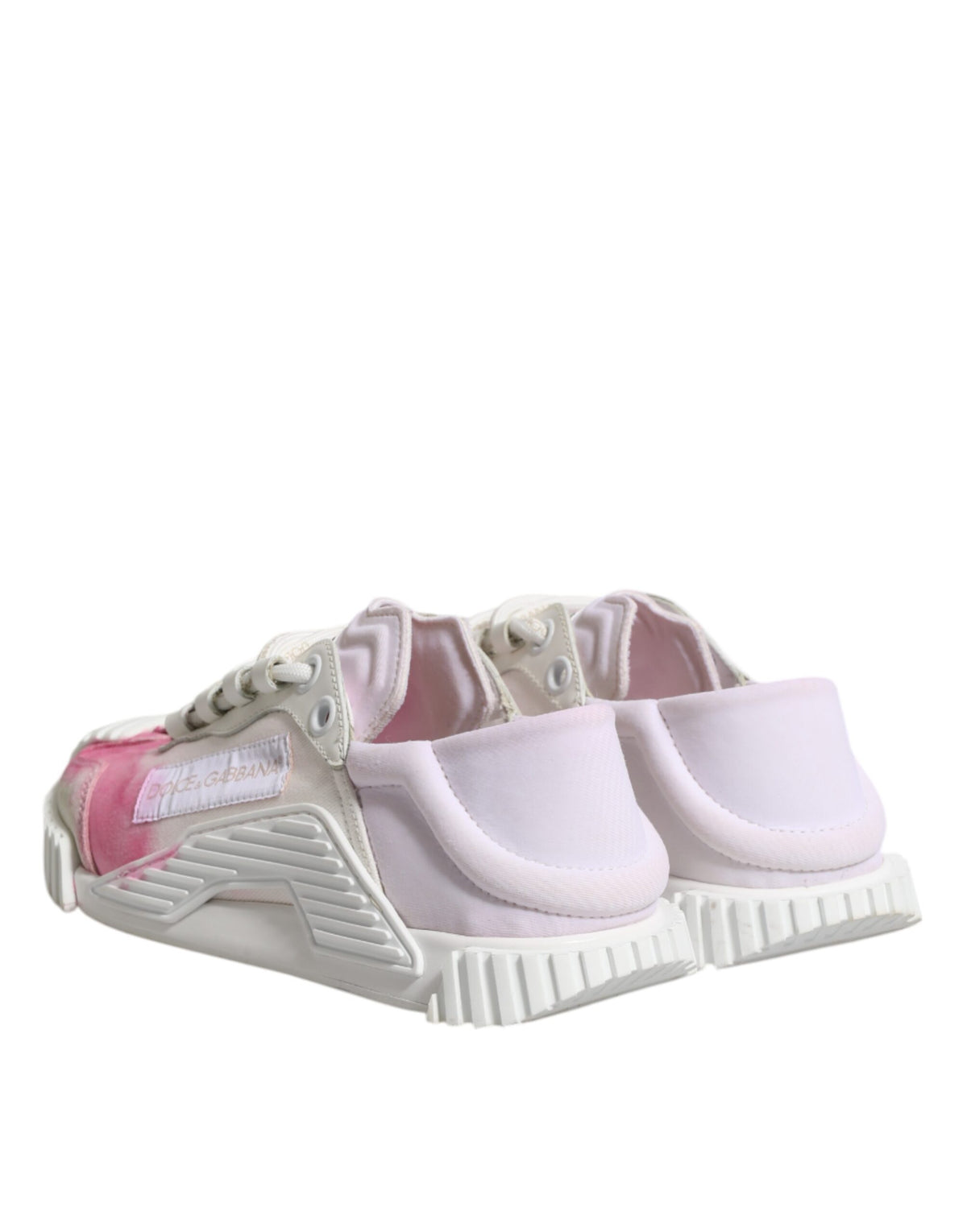 Dolce & Gabbana White NS1 Lace Up Low Top Sneakers Women's Shoes (Pre-Owned)