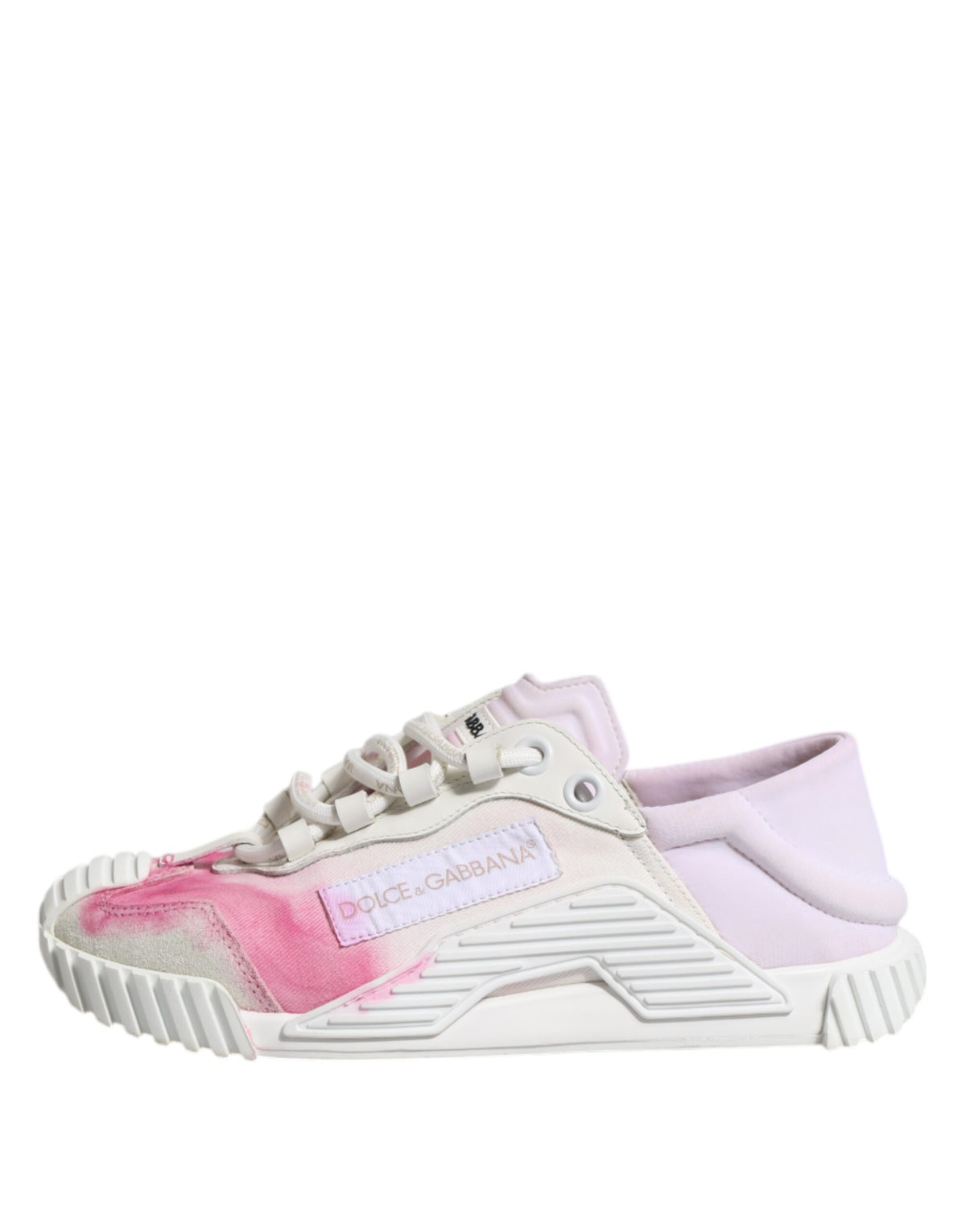 Dolce & Gabbana White NS1 Lace Up Low Top Sneakers Women's Shoes (Pre-Owned)