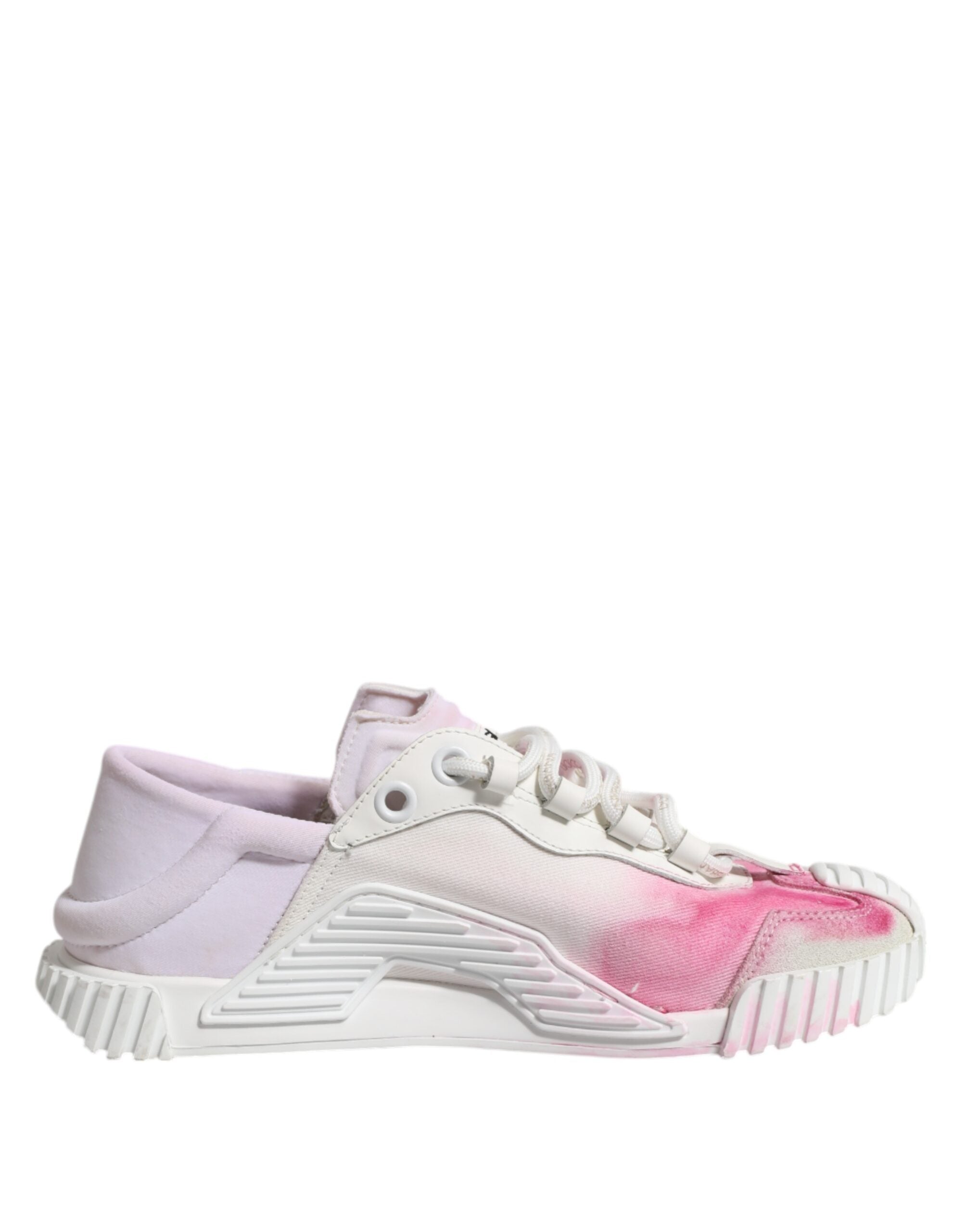 Dolce & Gabbana White NS1 Lace Up Low Top Sneakers Women's Shoes (Pre-Owned)