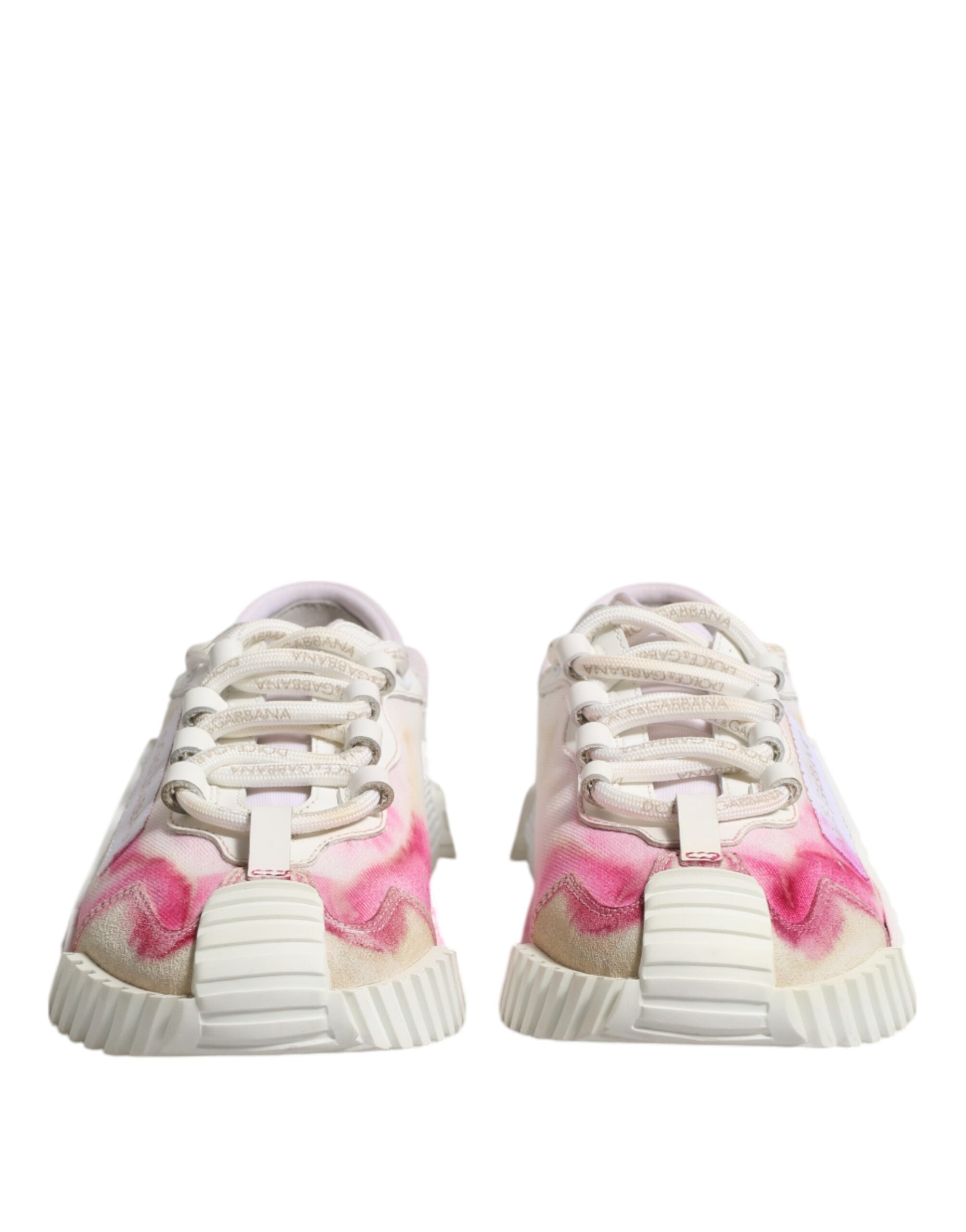 Dolce & Gabbana White NS1 Lace Up Low Top Sneakers Women's Shoes (Pre-Owned)
