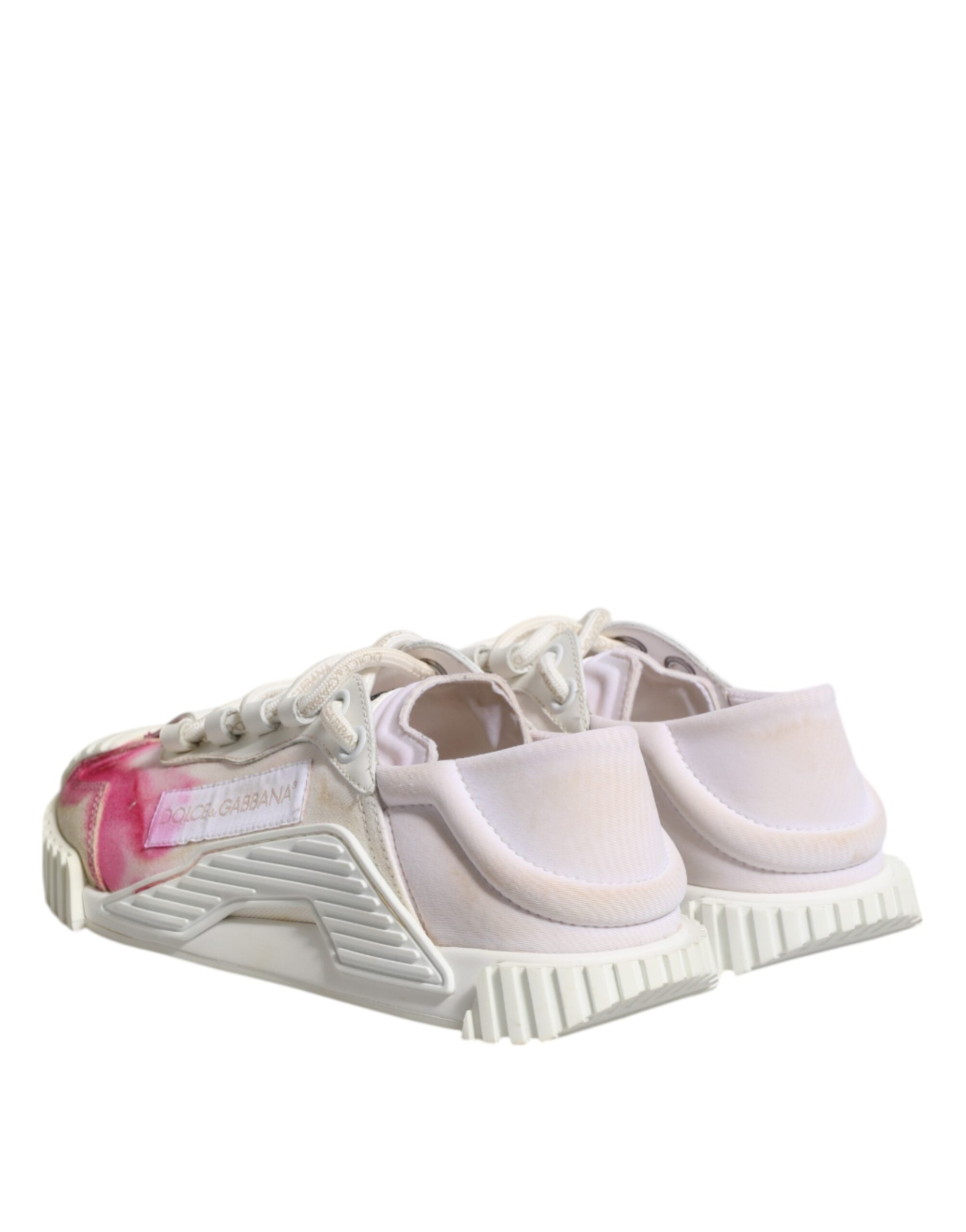 Dolce & Gabbana White NS1 Lace Up Low Top Sneakers Women's Shoes (Pre-Owned)