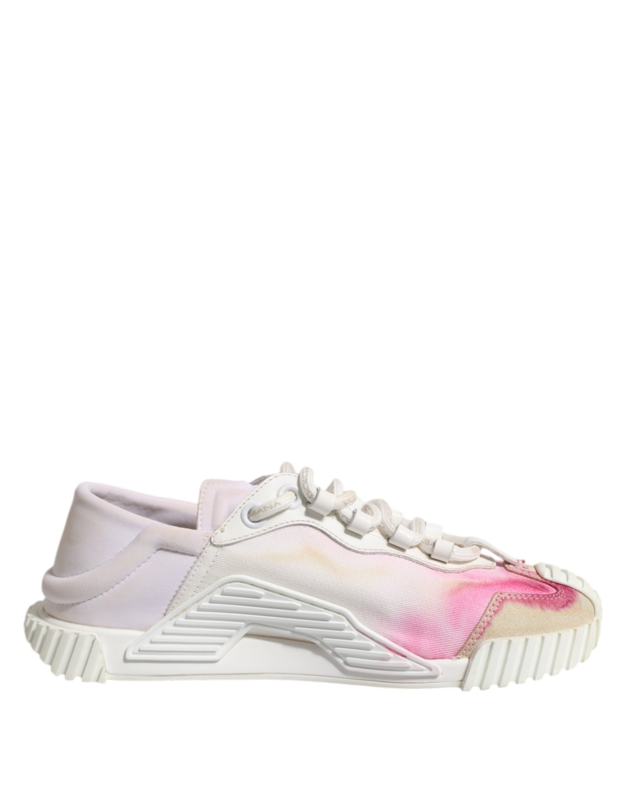 Dolce & Gabbana White NS1 Lace Up Low Top Sneakers Women's Shoes (Pre-Owned)