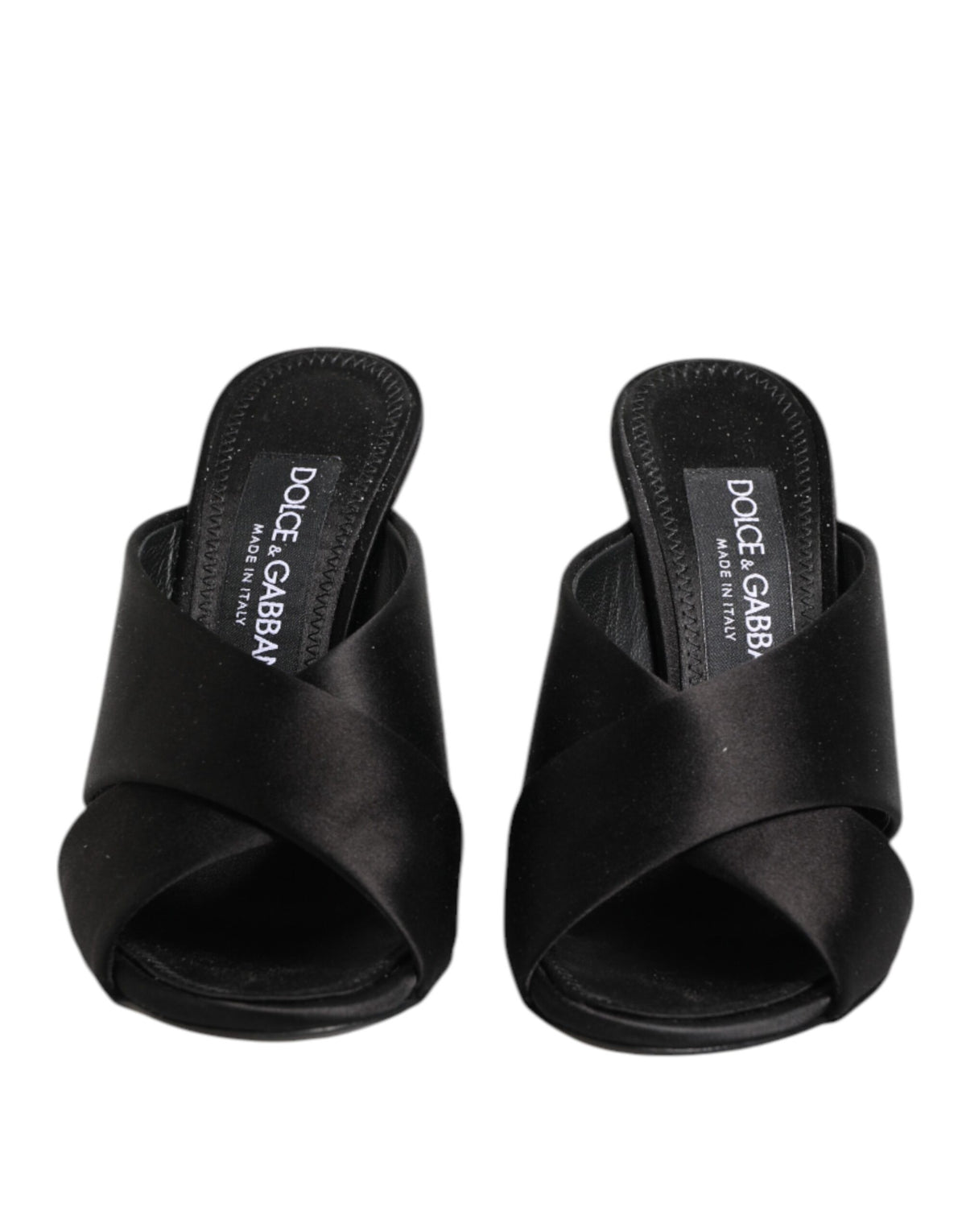 Dolce & Gabbana Black Keira Baroque High Heel Sandals Women's Shoes