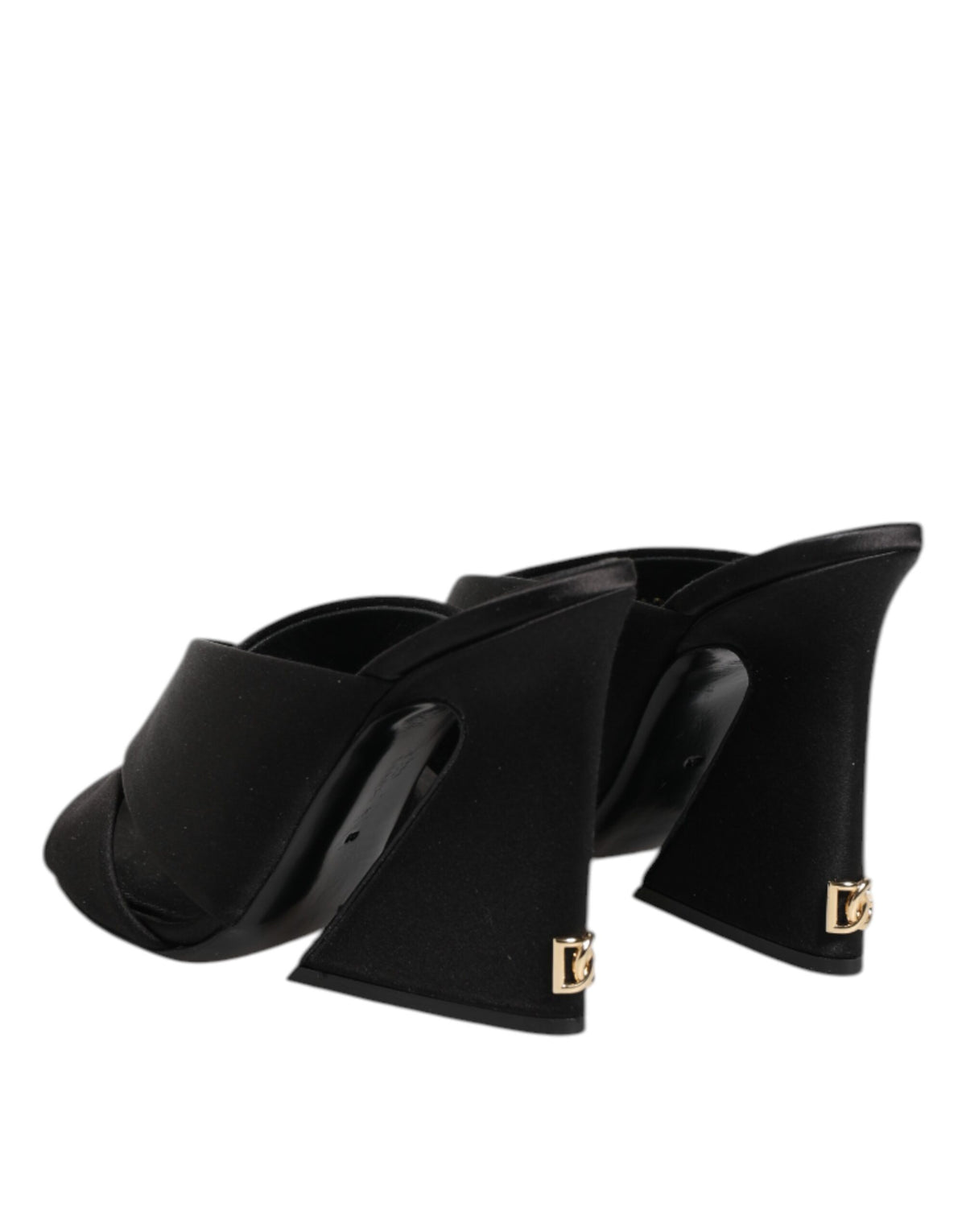 Dolce & Gabbana Black Keira Baroque High Heel Sandals Women's Shoes