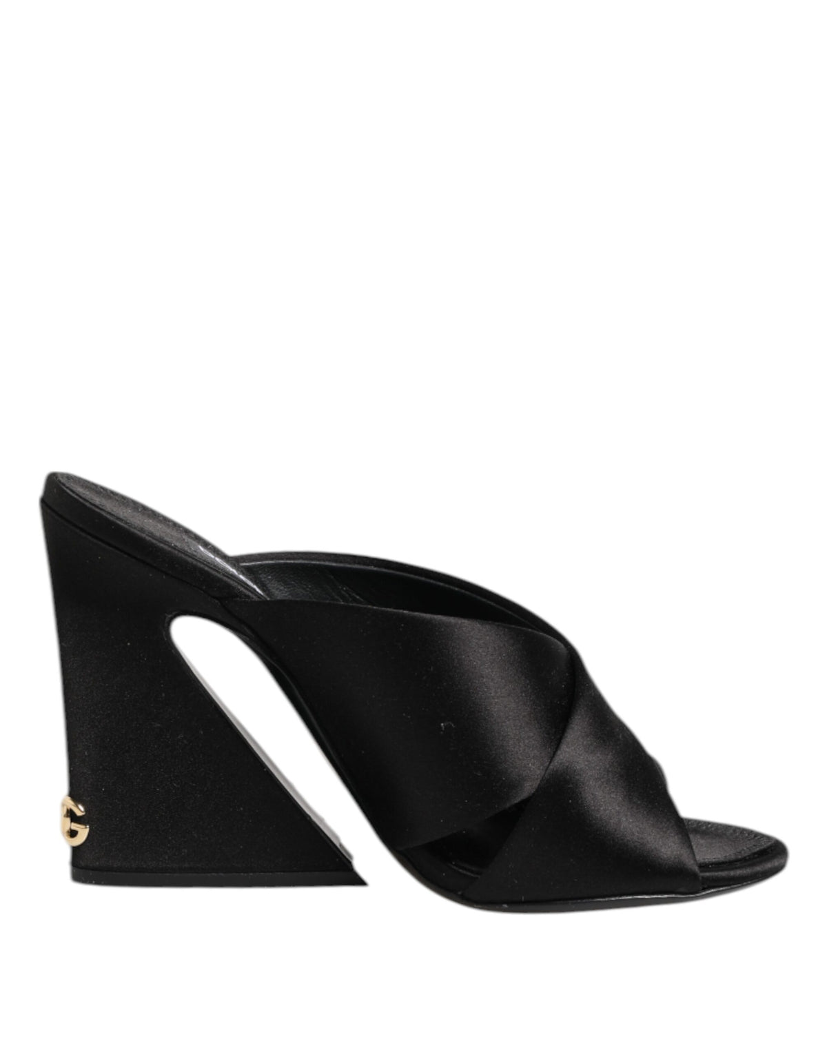 Dolce & Gabbana Black Keira Baroque High Heel Sandals Women's Shoes