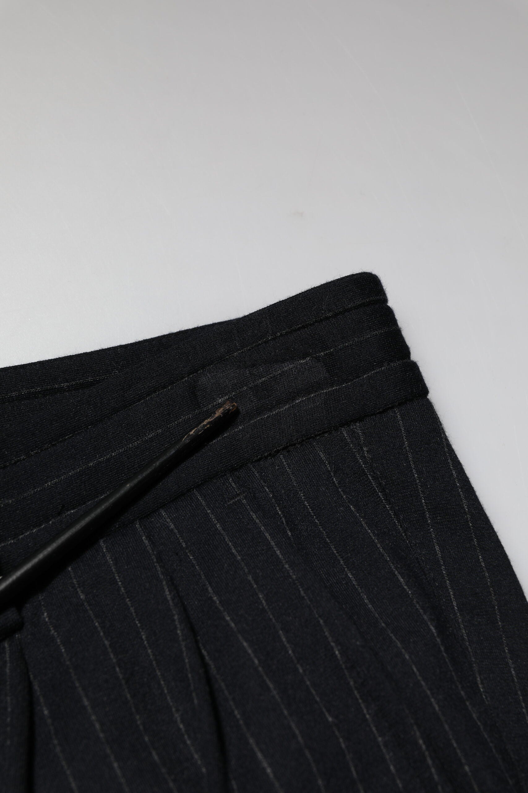 Dolce & Gabbana Black Stripes Viscose Skinny Dress Men Men's Pants (Pre-Owned)