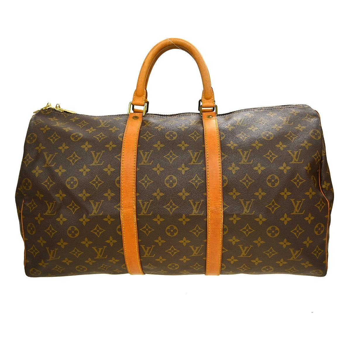 Louis Vuitton Keepall Monogram Canvas Brown Canvas Travel Bag Bag (Pre-Owned)
