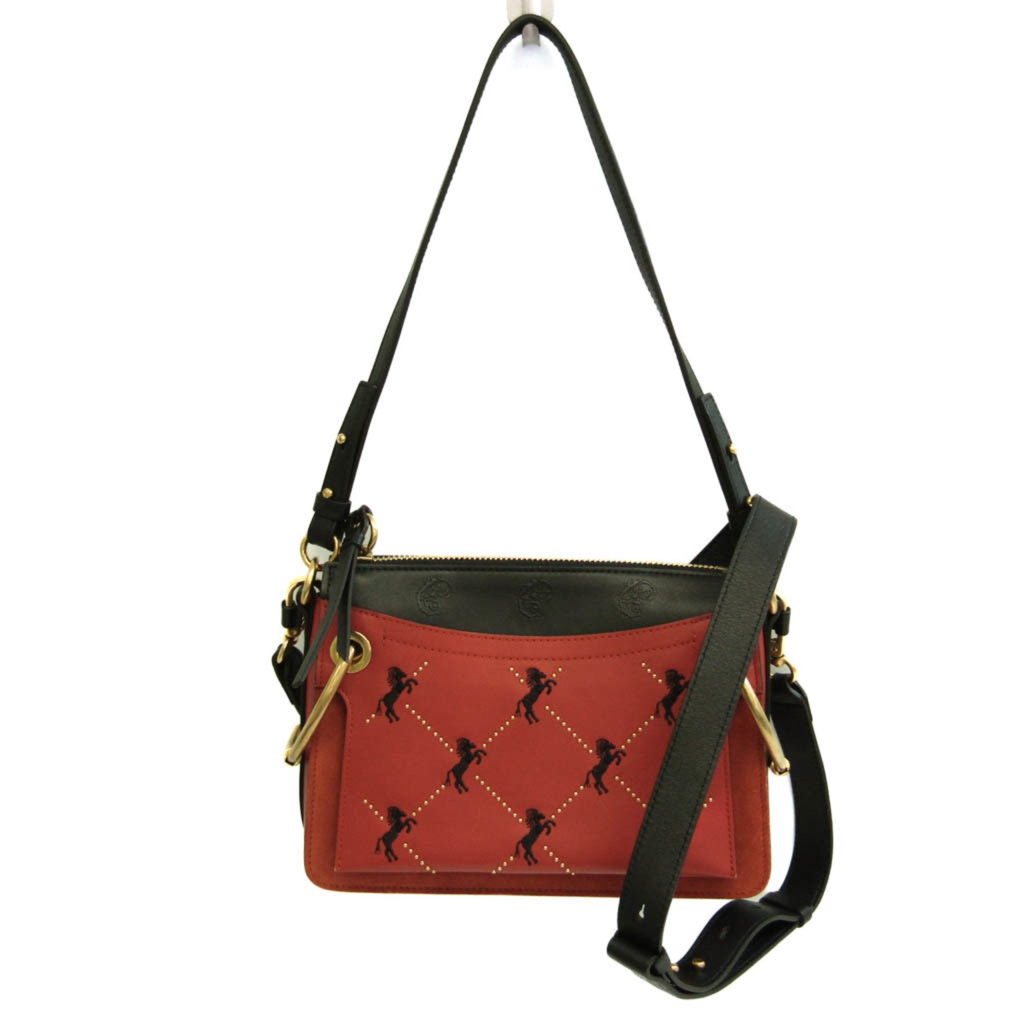 Chloé Orange Leather Shoulder Bag (Pre-Owned)