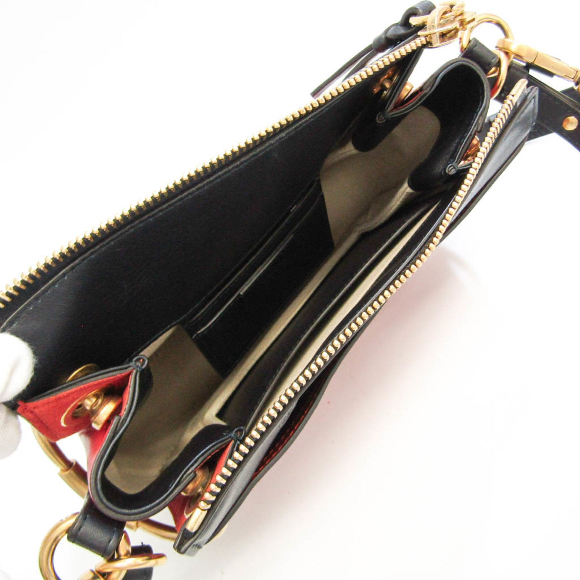 Chloé Orange Leather Shoulder Bag (Pre-Owned)