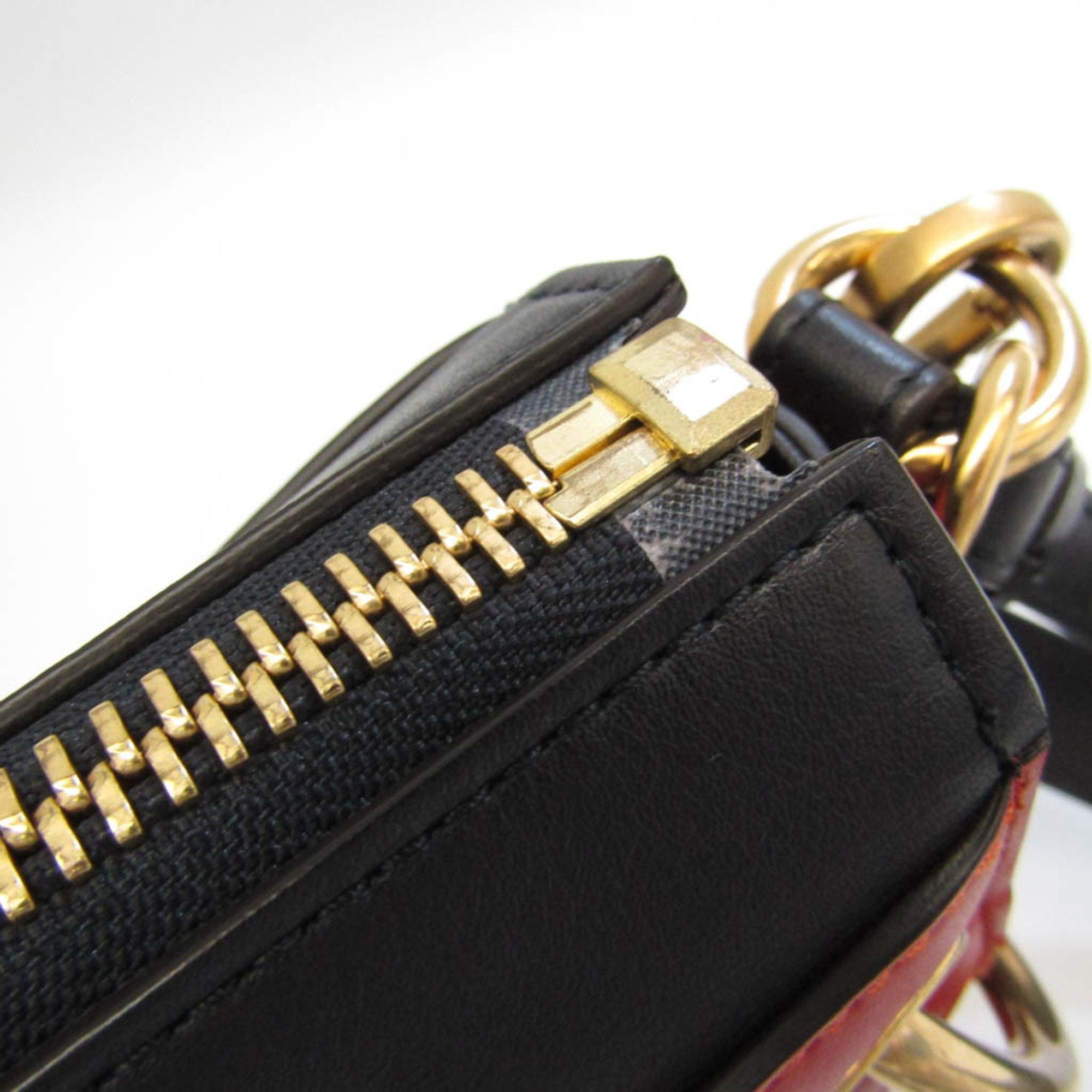 Chloé Orange Leather Shoulder Bag (Pre-Owned)