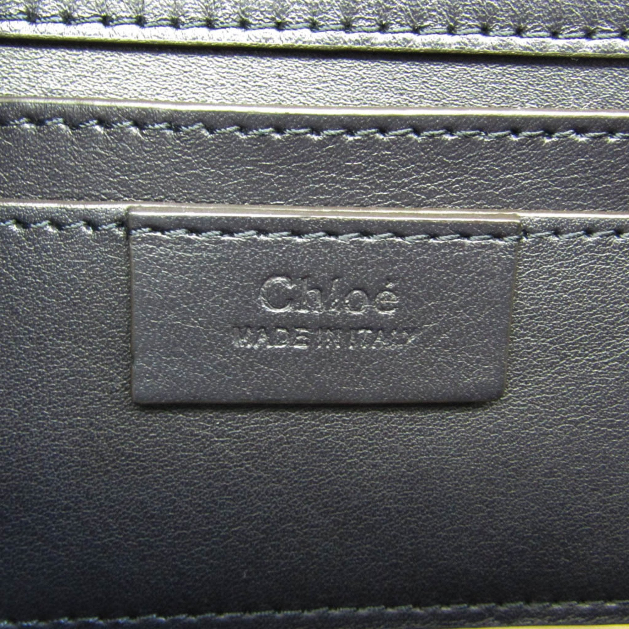 Chloé Orange Leather Shoulder Bag (Pre-Owned)