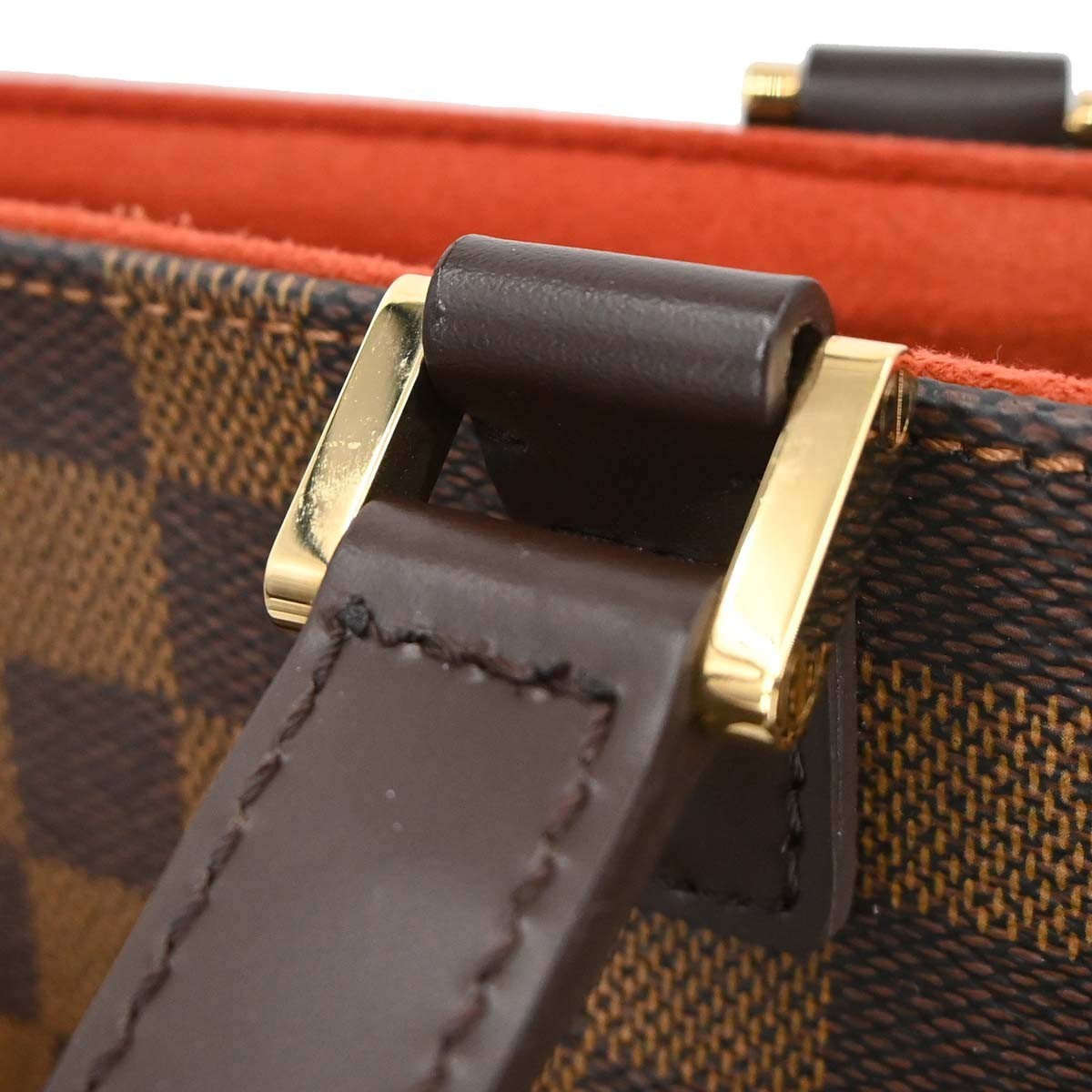 Louis Vuitton Uzes Damier Ebene Brown Canvas Tote Bag Bag (Pre-Owned)