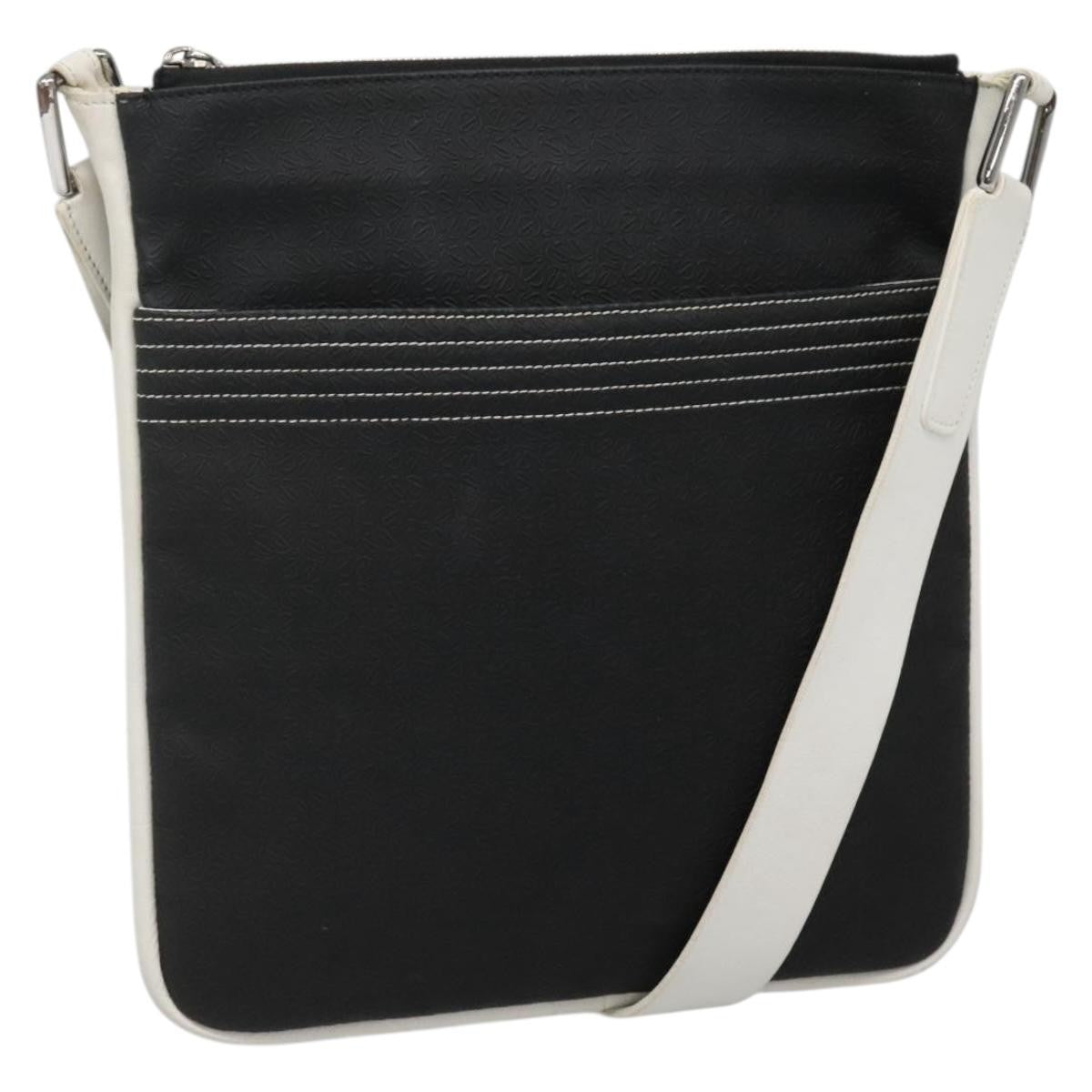 Loewe Anagram Leather Black Leather Shoulder Bag Bag (Pre-Owned)