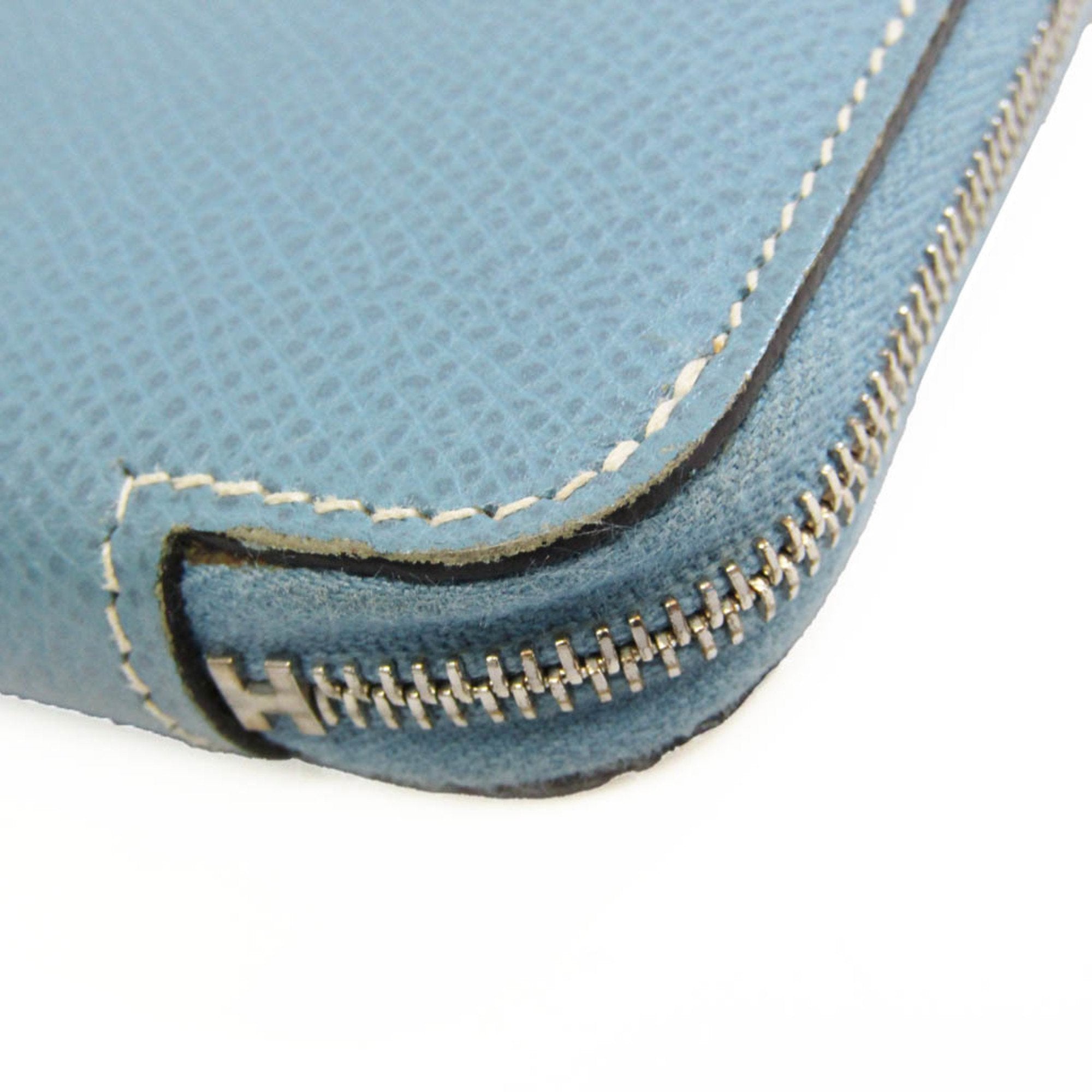 Hermès Azap Blue Leather Wallet (Pre-Owned)
