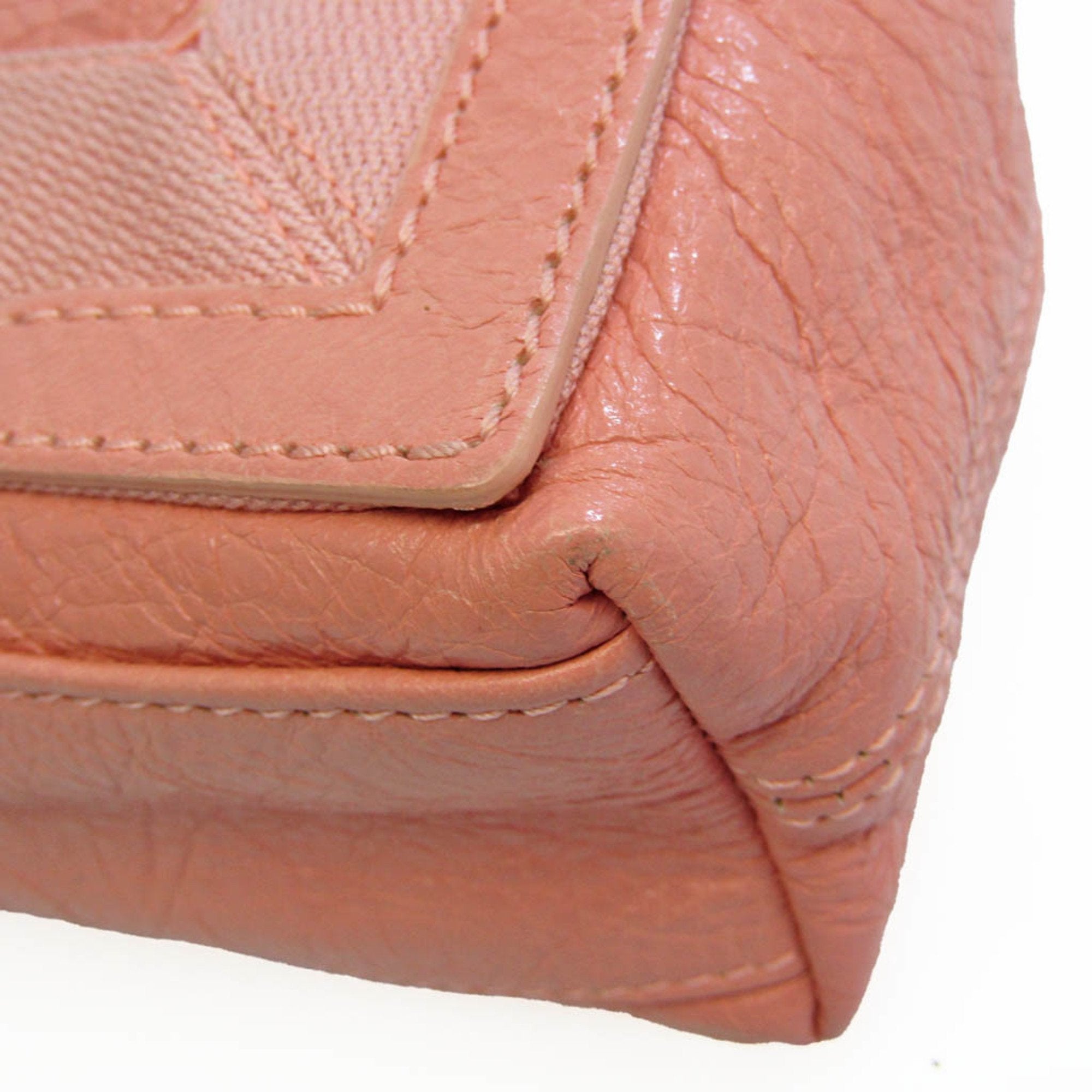 Balenciaga Navy Cabas Pink Leather Shoulder Bag (Pre-Owned)