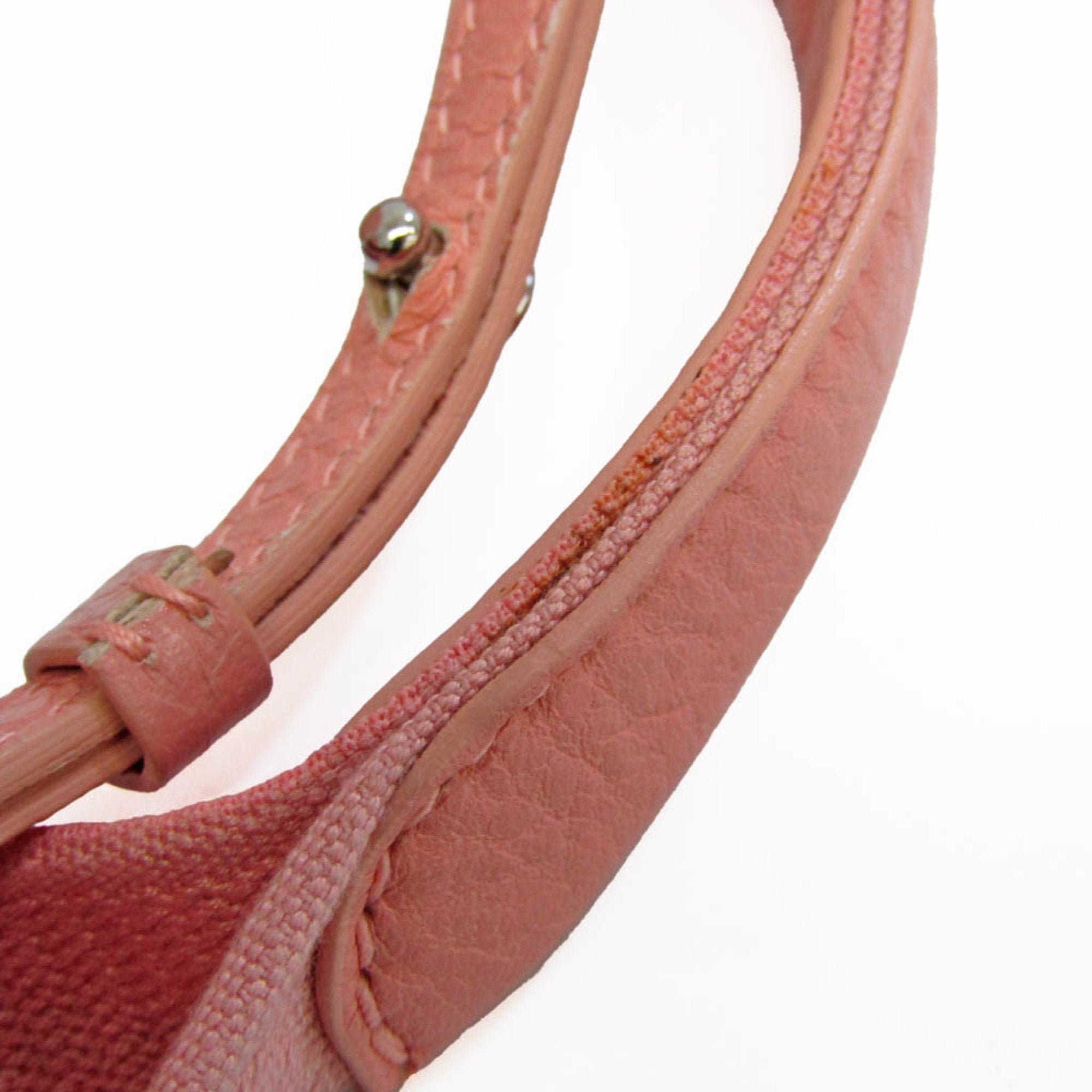 Balenciaga Navy Cabas Pink Leather Shoulder Bag (Pre-Owned)