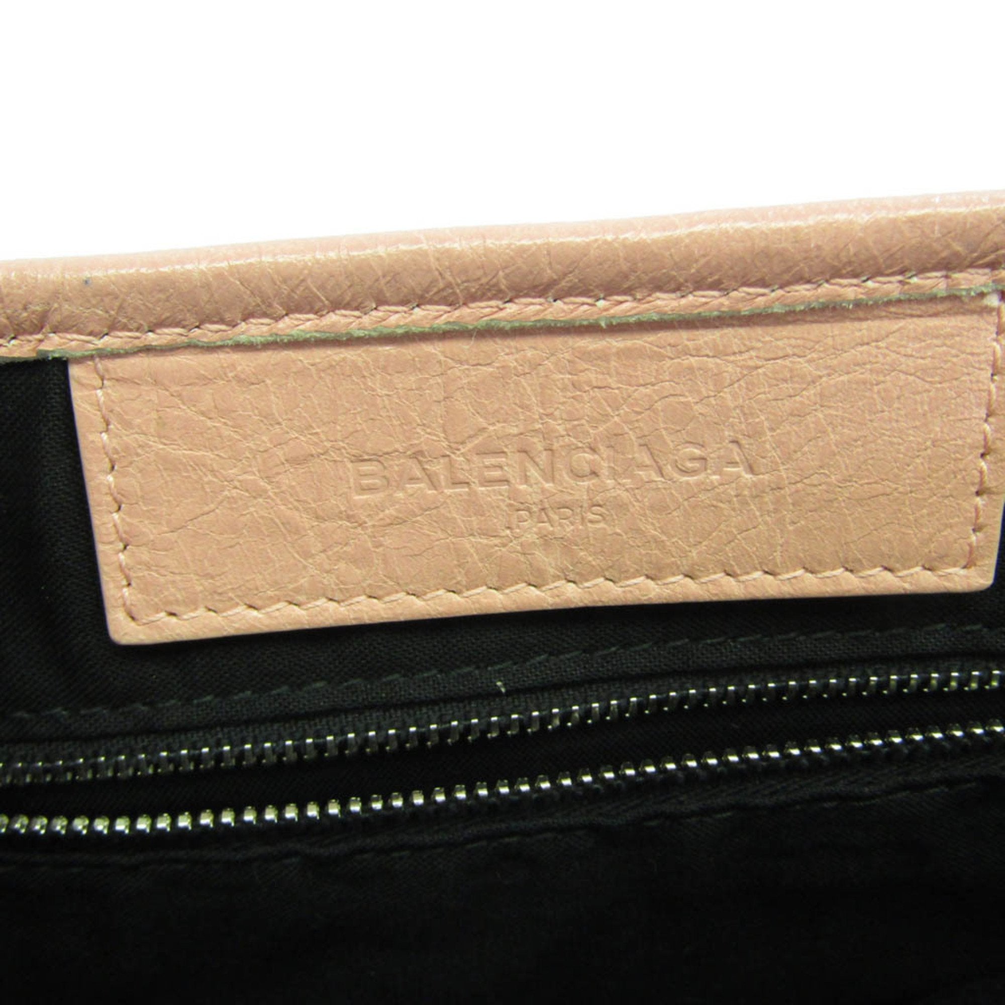 Balenciaga Navy Cabas Pink Leather Shoulder Bag (Pre-Owned)
