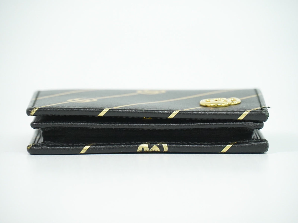 Gucci Gg Marmont Leather Black Leather Wallets Accessory (Pre-Owned)